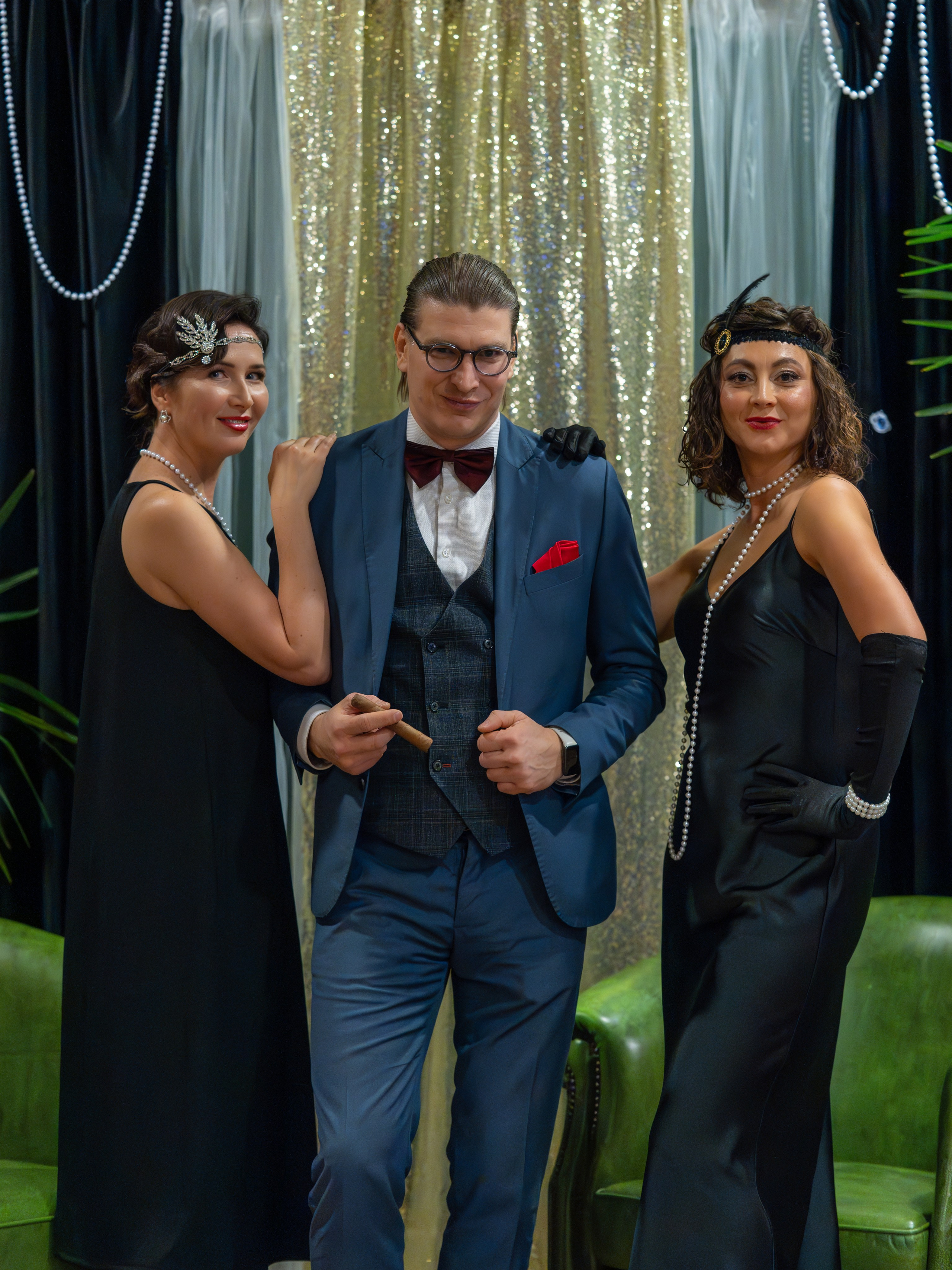 Новый год в стиле Great Gatsby. Репортажный фотограф в Красной Поляне и Сочи Павлюченко Екатерина