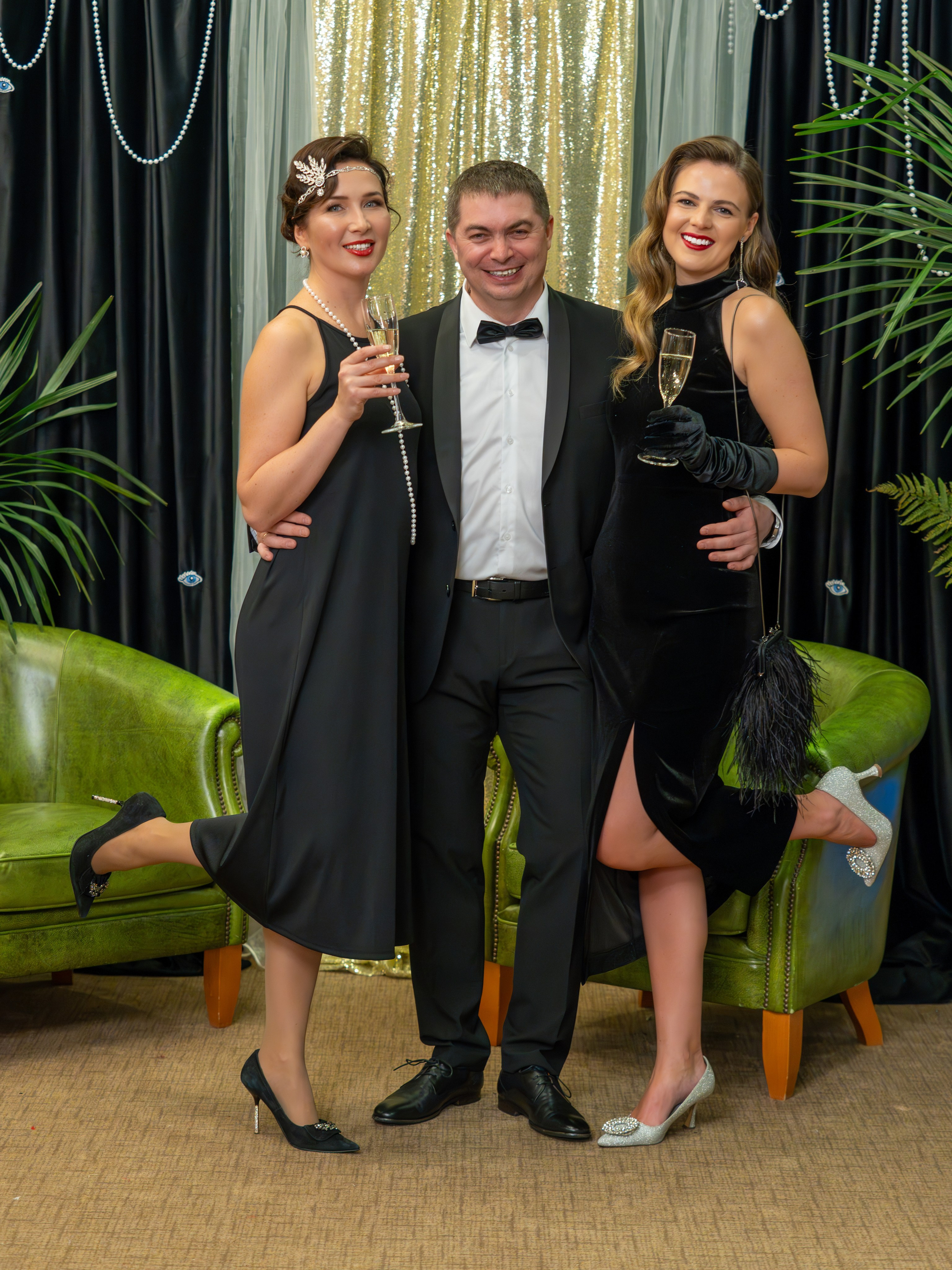 Новый год в стиле Great Gatsby. Репортажный фотограф в Красной Поляне и Сочи Павлюченко Екатерина