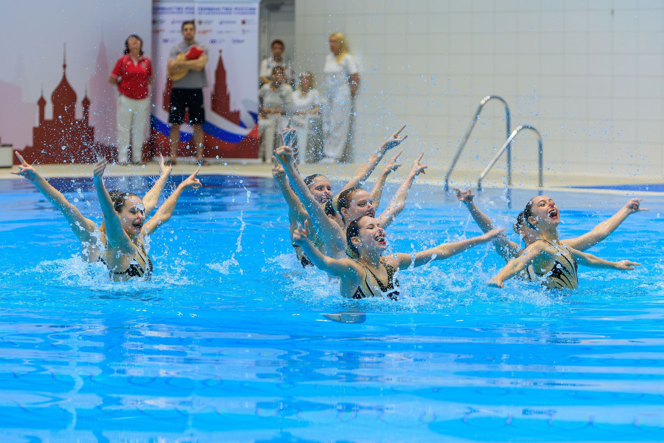 Первенство России по синхронному плаванию. Акробатическая группа. Выпускные альбомы и школьный фотограф в Подольске, Троицке, Щербинке, Москве и Московской области