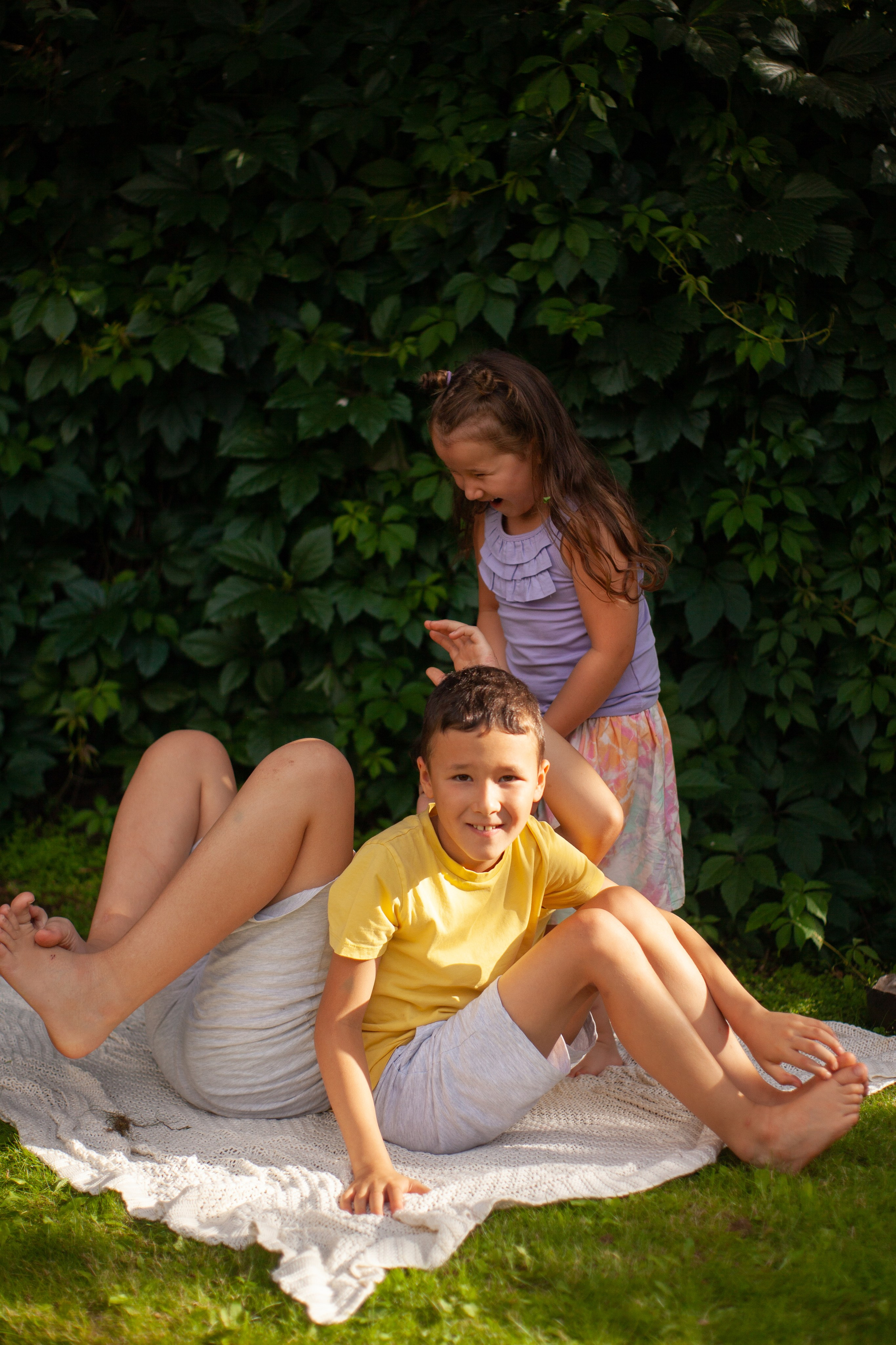Асель и братья. Детская съёмка в Казани. Марина Лавинская Фотограф из Москвы
