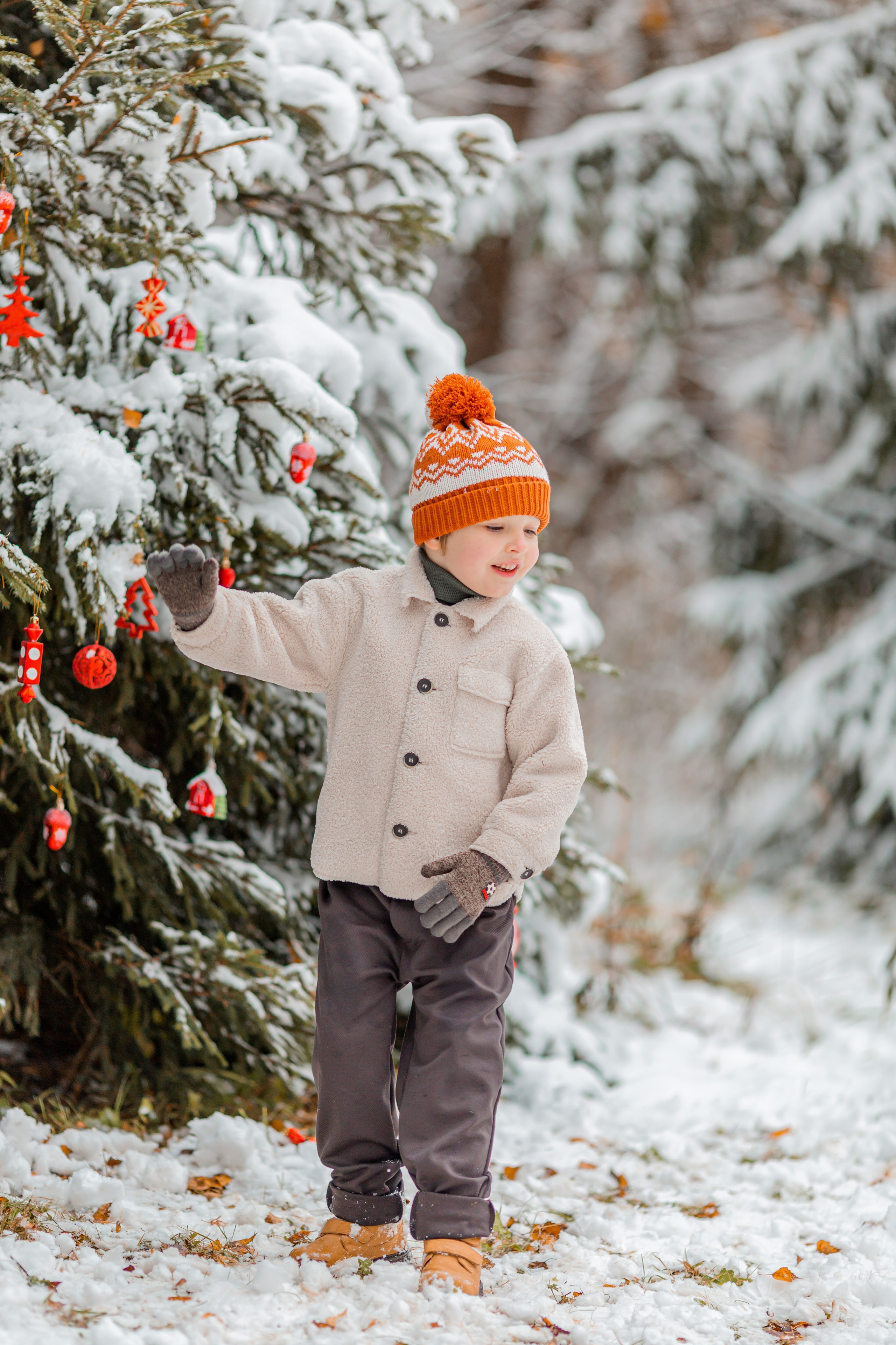 Зимний лес. Семейный и детский фотограф в Москве Алёна Кораблина
