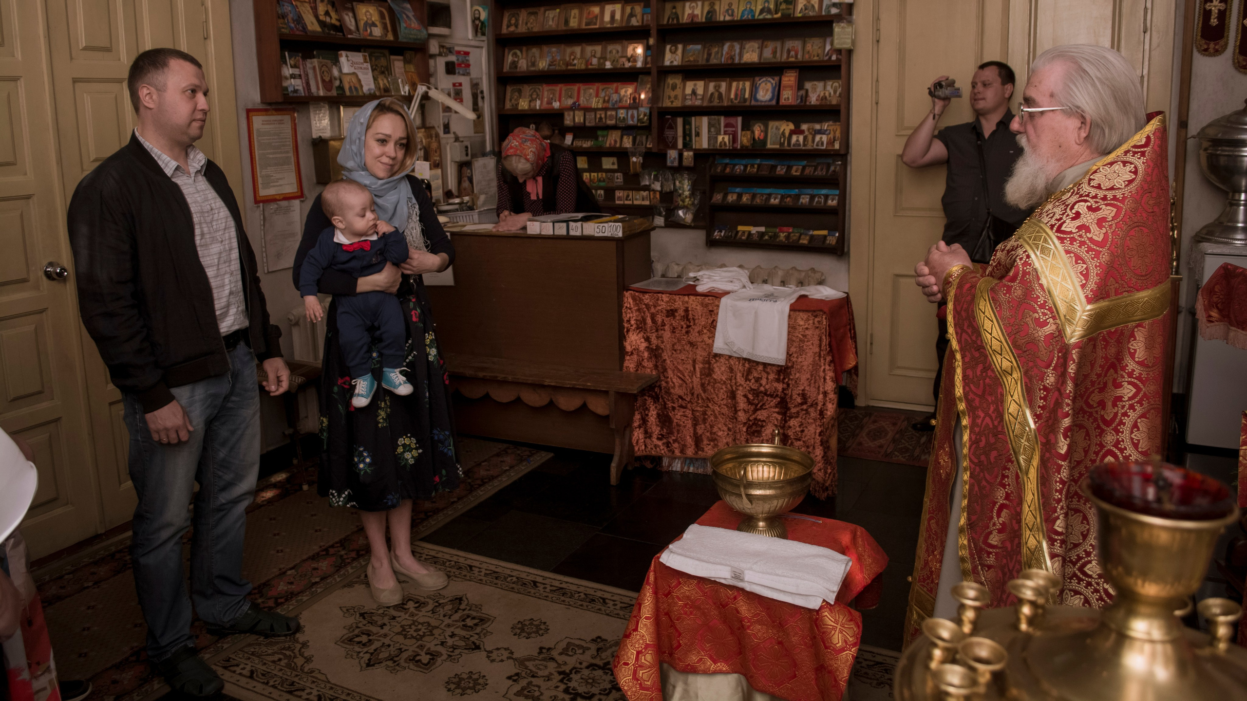 Крещение Никиты в храме Михаила Тверского г. Тверь. Фотограф Евгений Егоров