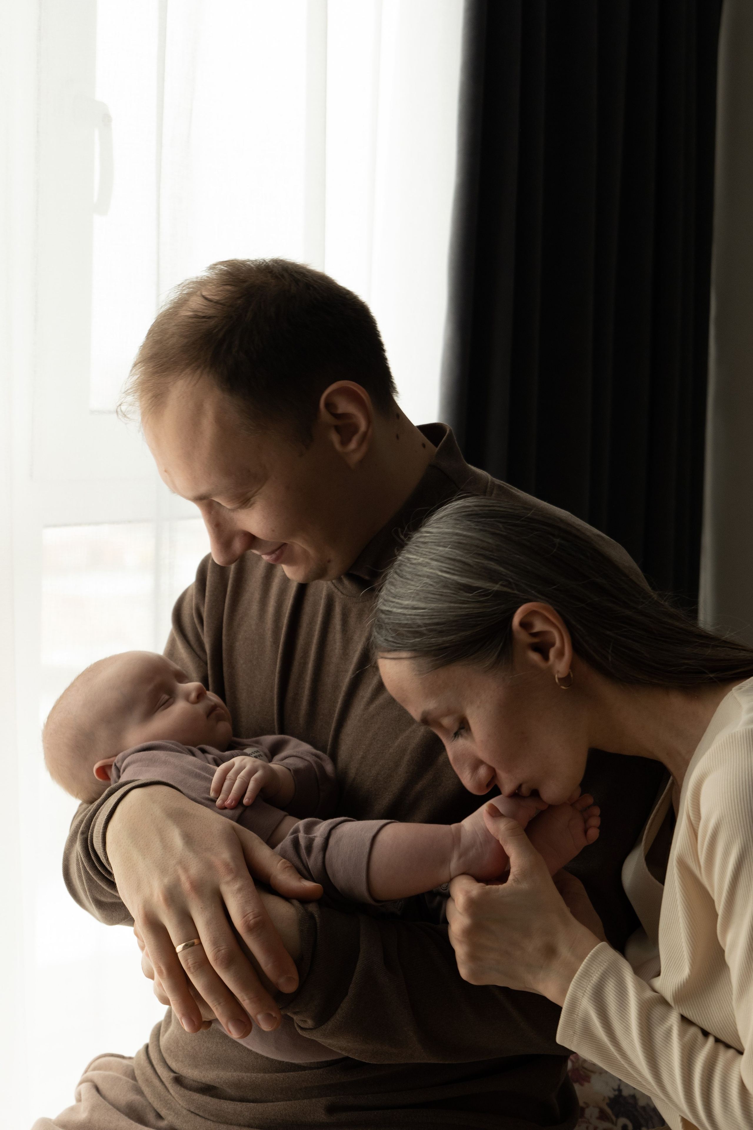 Домашняя новогодняя фотосессия с малышом. Фотограф видеограф Ольга Василевская