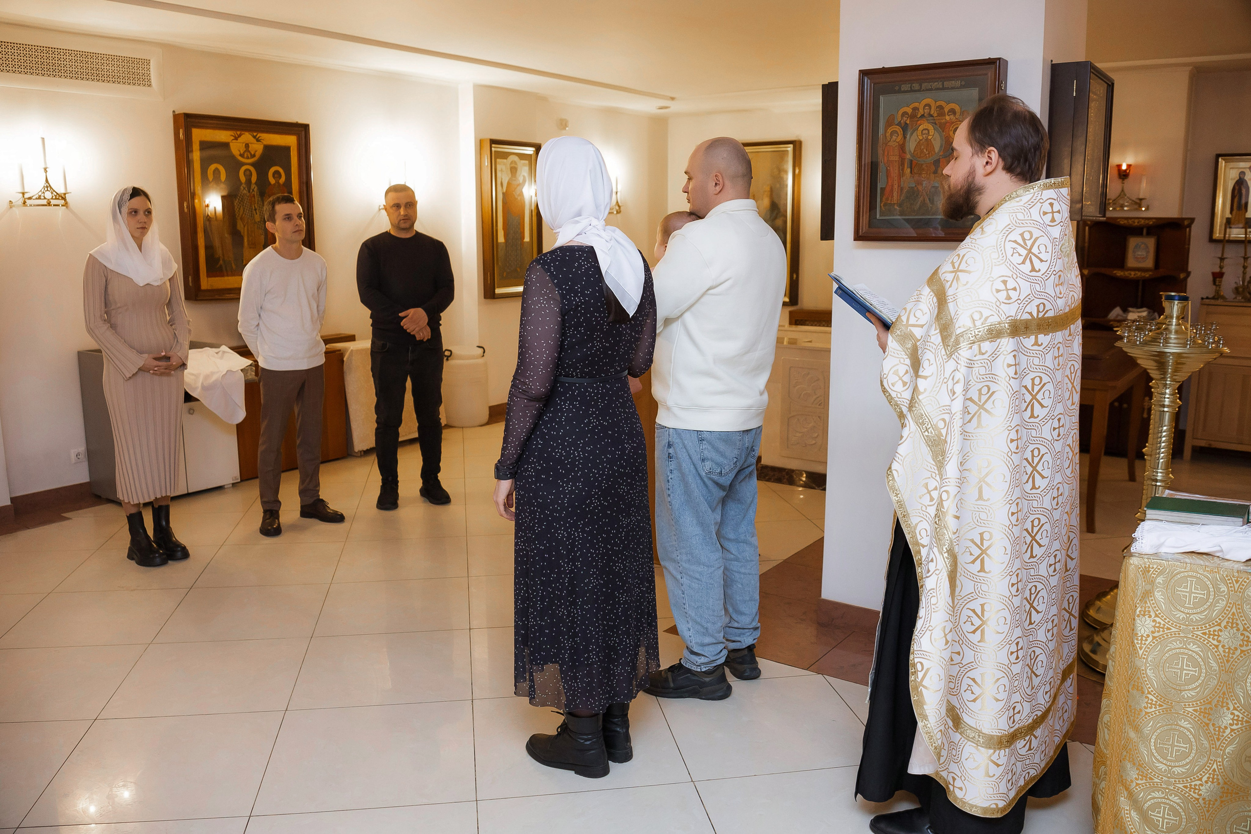 Крещение Андрея. Семейный и детский фотограф в Москве Александра Мак