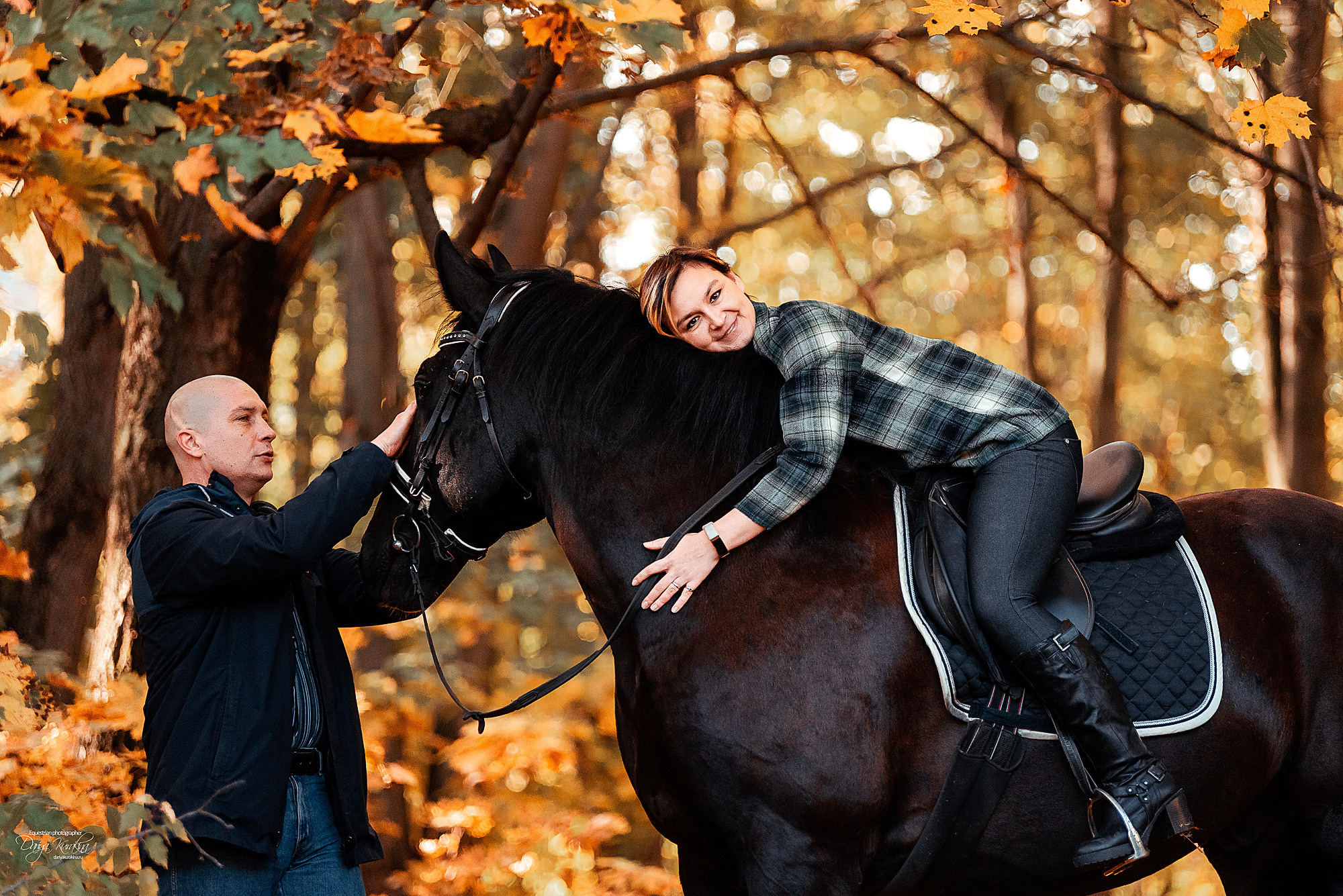Семейная фотосессия с Корсаром. Конный фотограф Куракина Дарья • Фотосессии с лошадьми