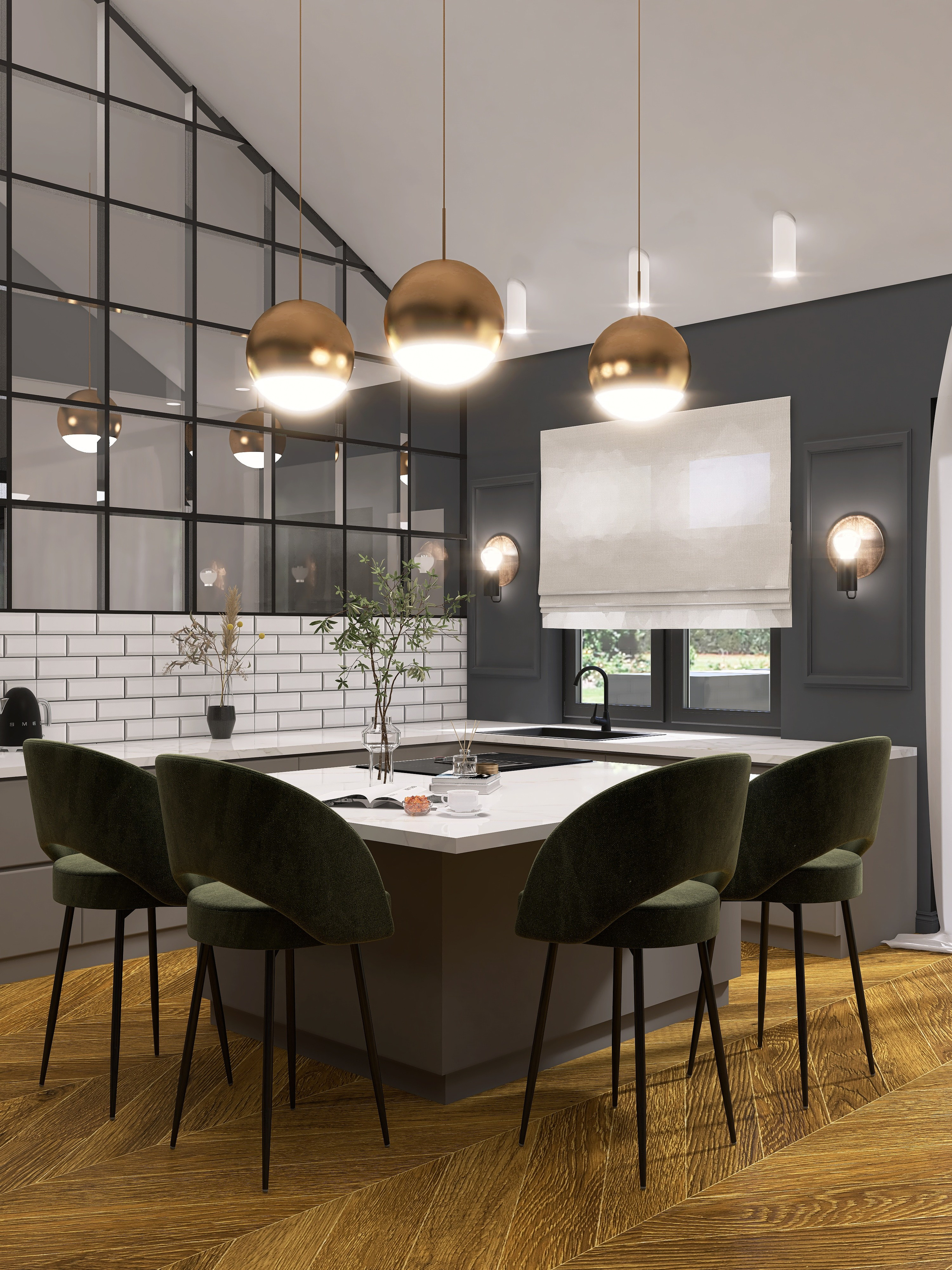 Коттедж 170 м². Дизайнер интерьера Виктория Трунова. Дома, квартиры, офисы. Проекты любой сложности