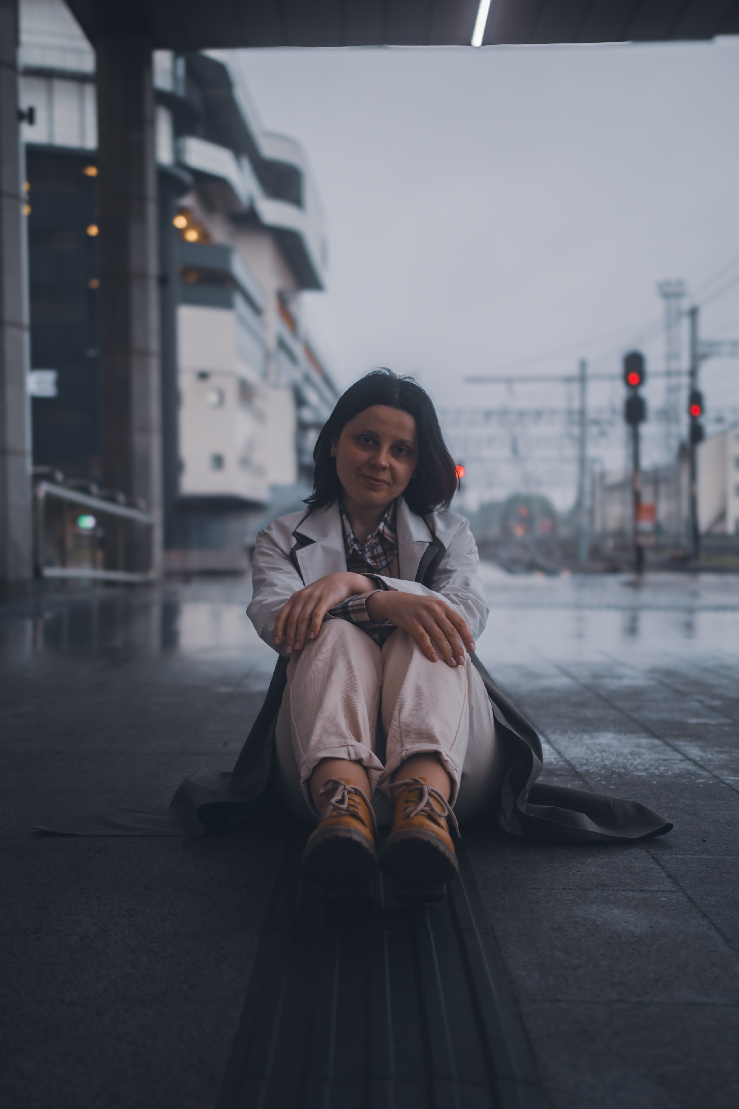 Фотосессия на вокзале