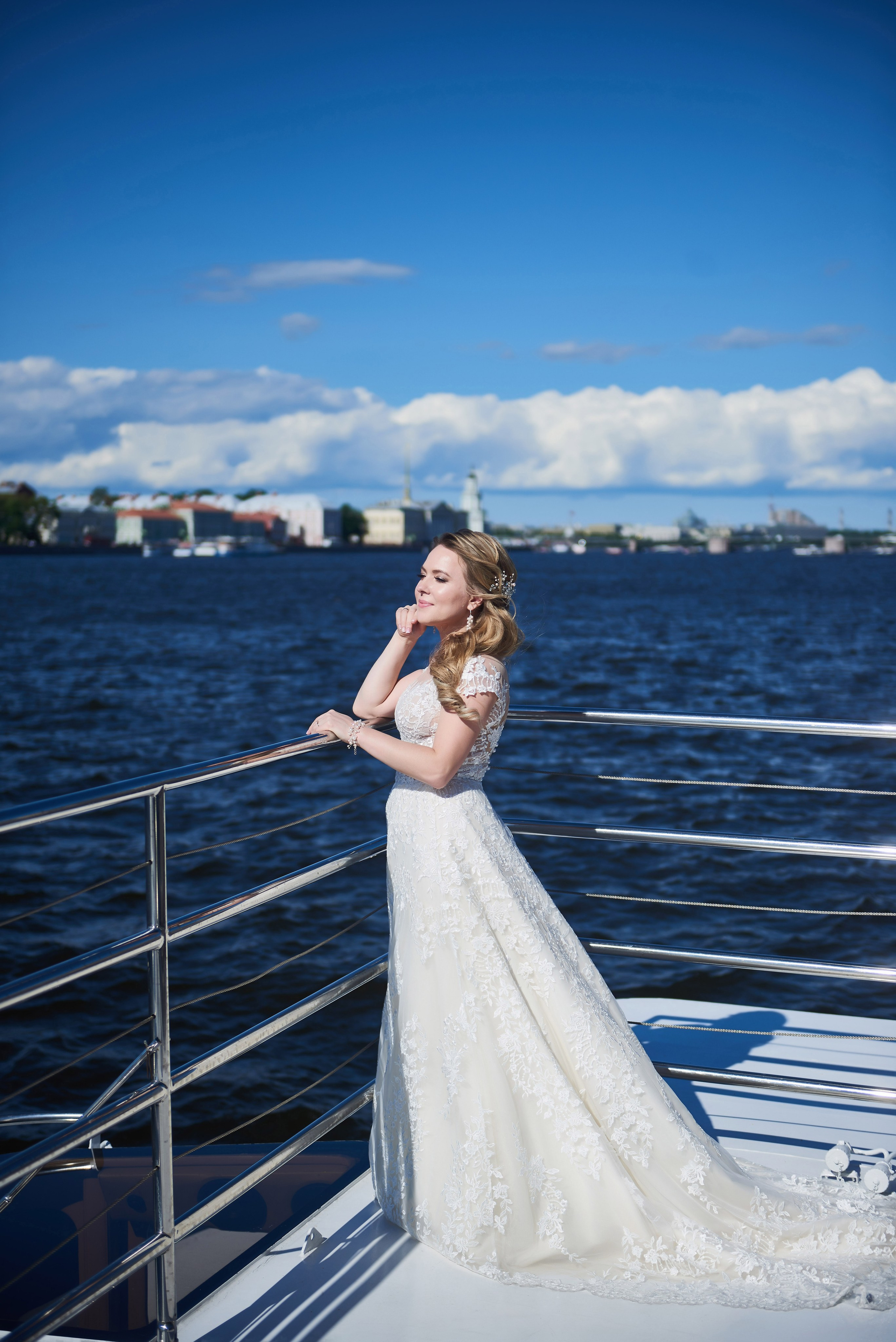 Юлия и Антон (Первый Дворец Бракосочетания, прогулка на Елагином острове). Портретный, семейный и свадебный фотограф в Санкт-Петербурге и в Пушкине Ширяев Денис