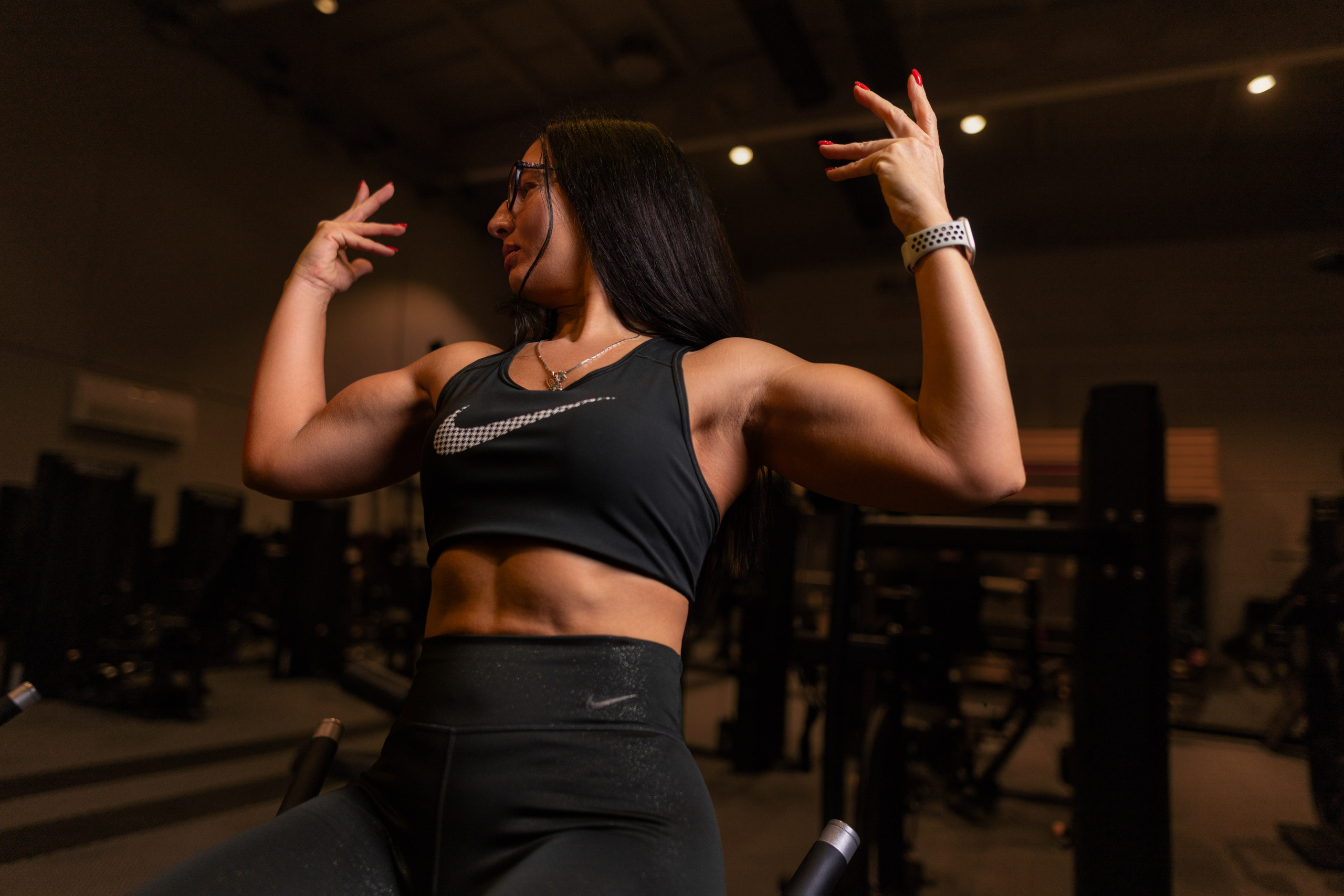 Групповой фотосъемка в тренажерном зале в Воронеже для тренера и его подопечных