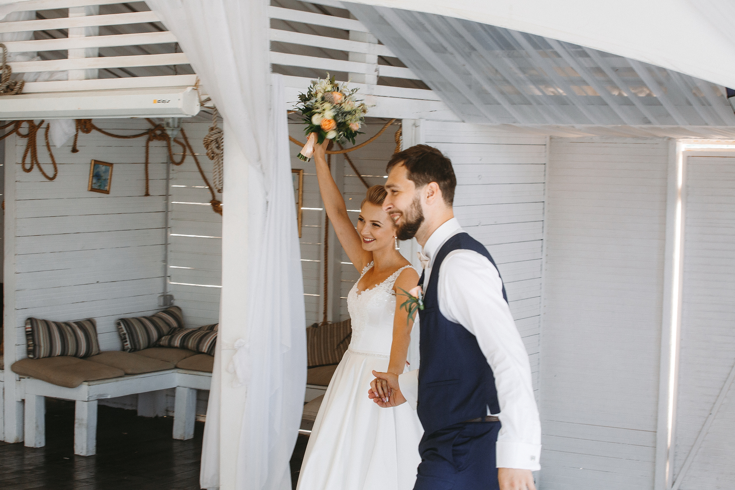 Свадебная фотосессия Яхт Клуб Водник для Елены и Тараса