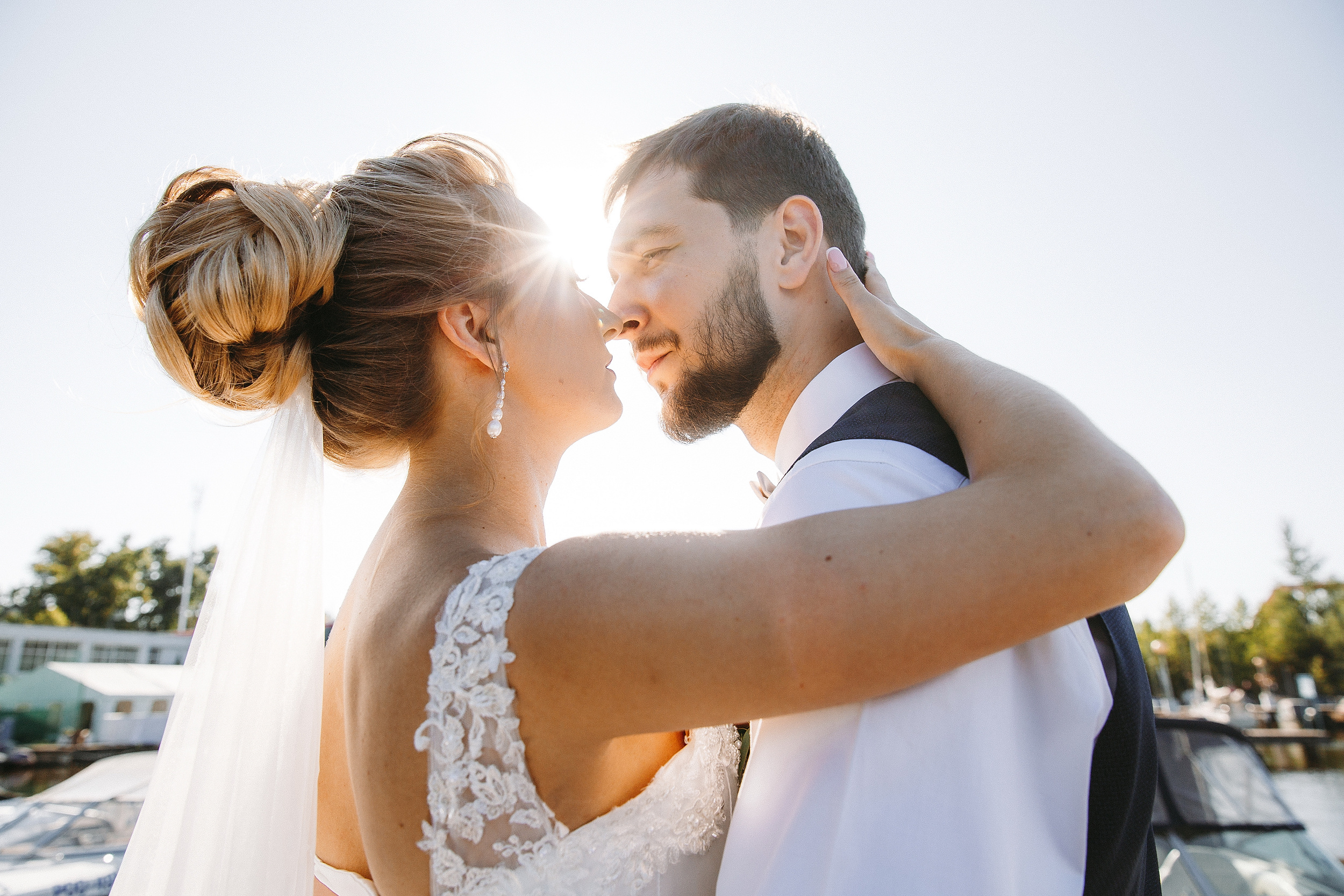 Свадебная фотосессия Яхт Клуб Водник для Елены и Тараса