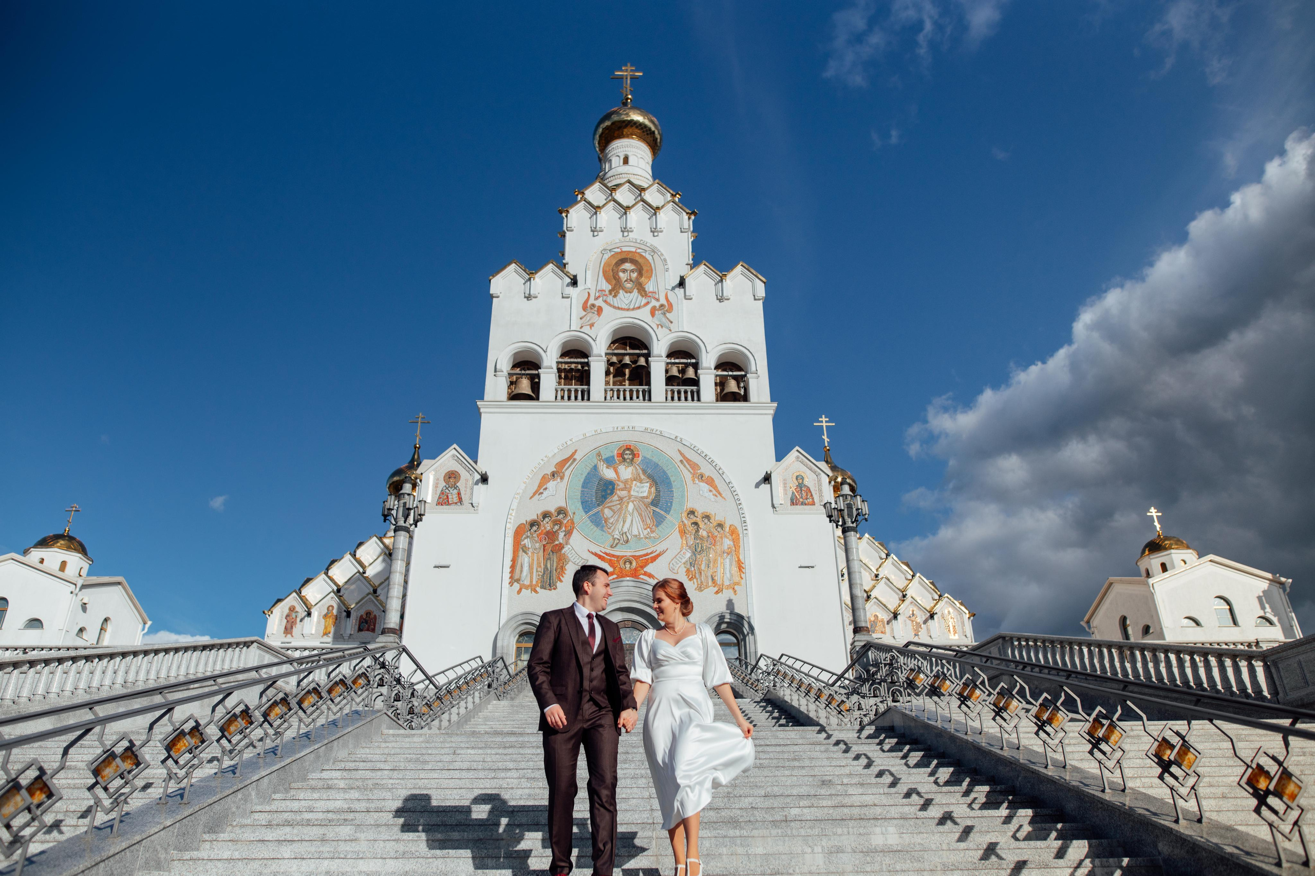 Кирилл и Александра, Храм Всех Святых, Минск октябрь 22