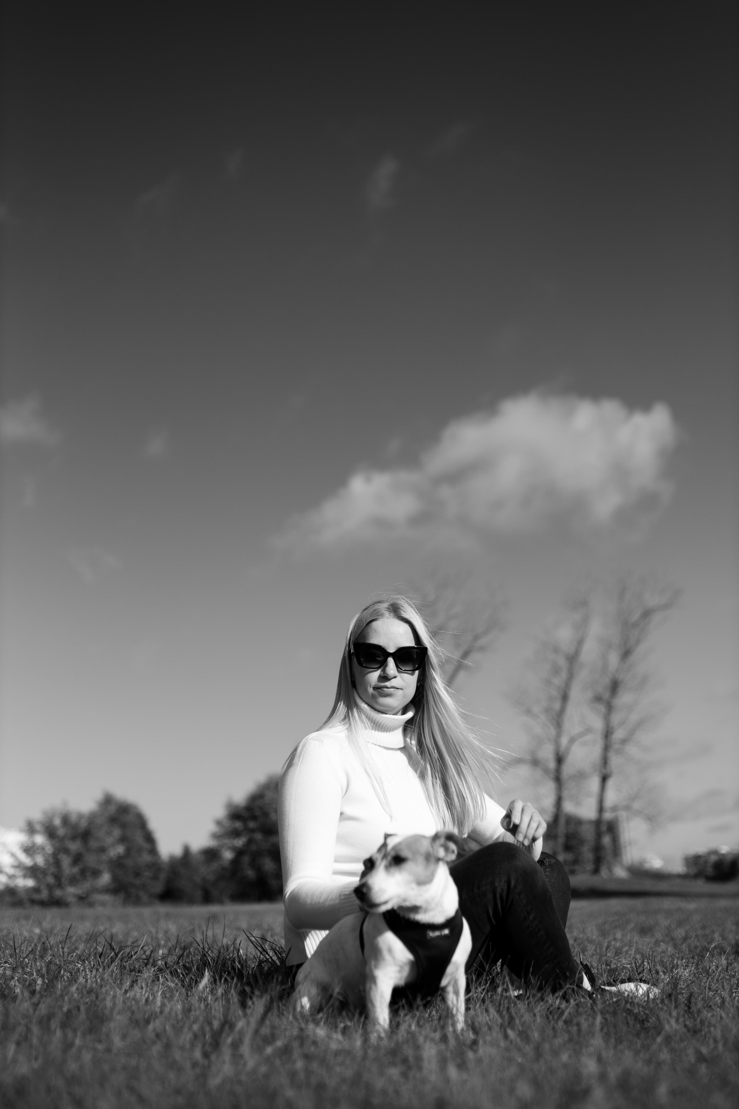 С любимой собакой, для себя