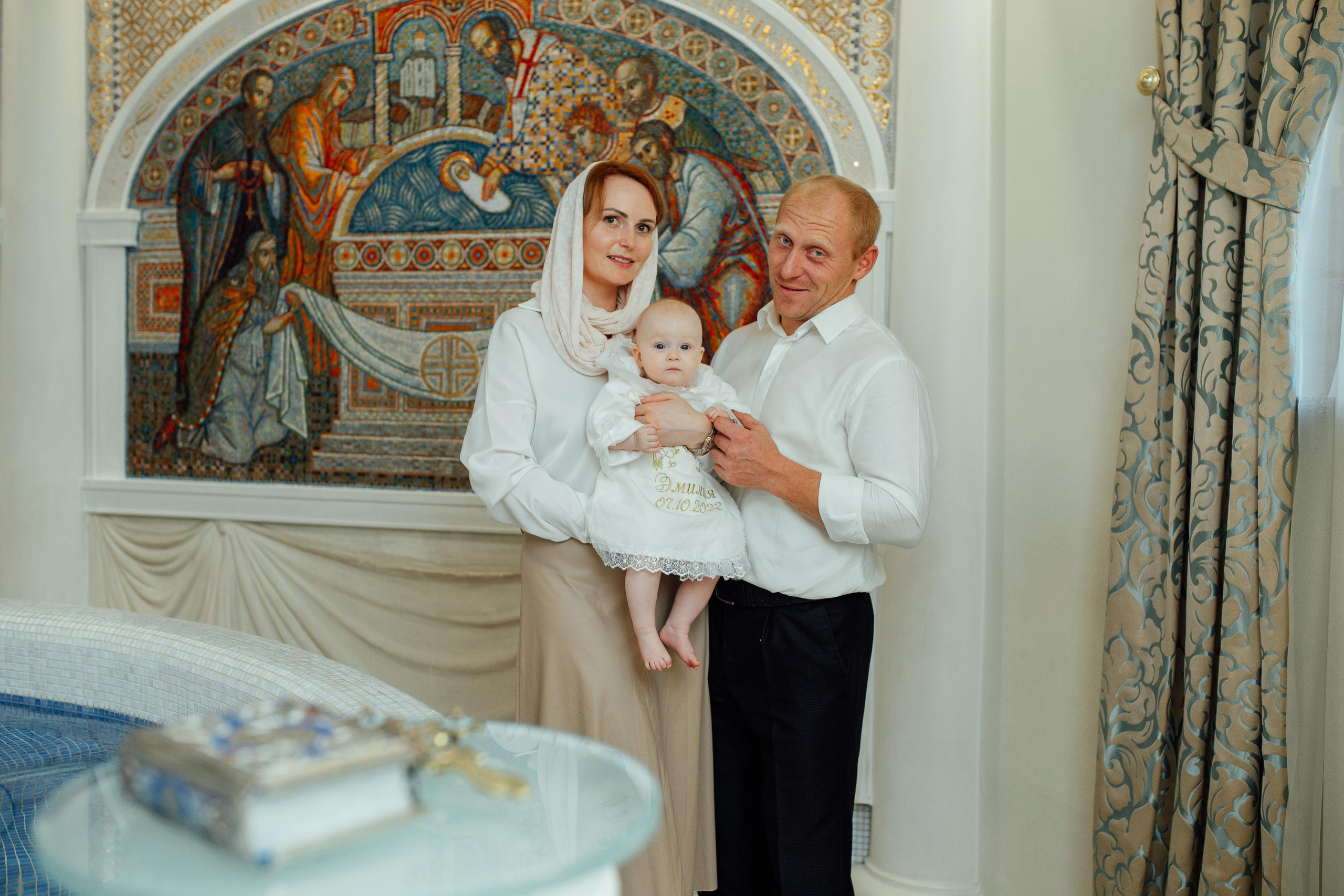 Крещение Эмилии, октябрь 22, храм Святой Троицы, Минск