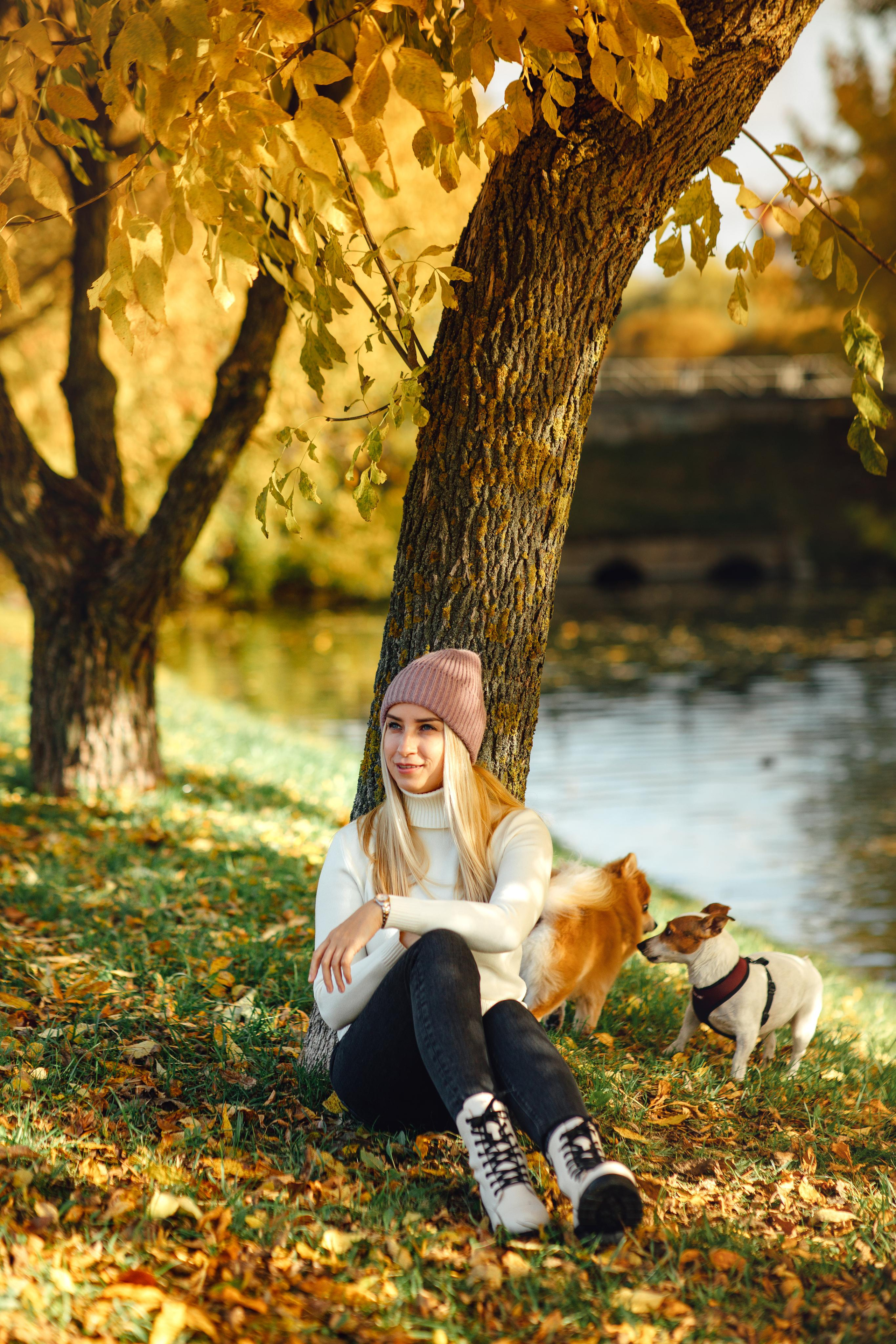 С любимой собакой, для себя