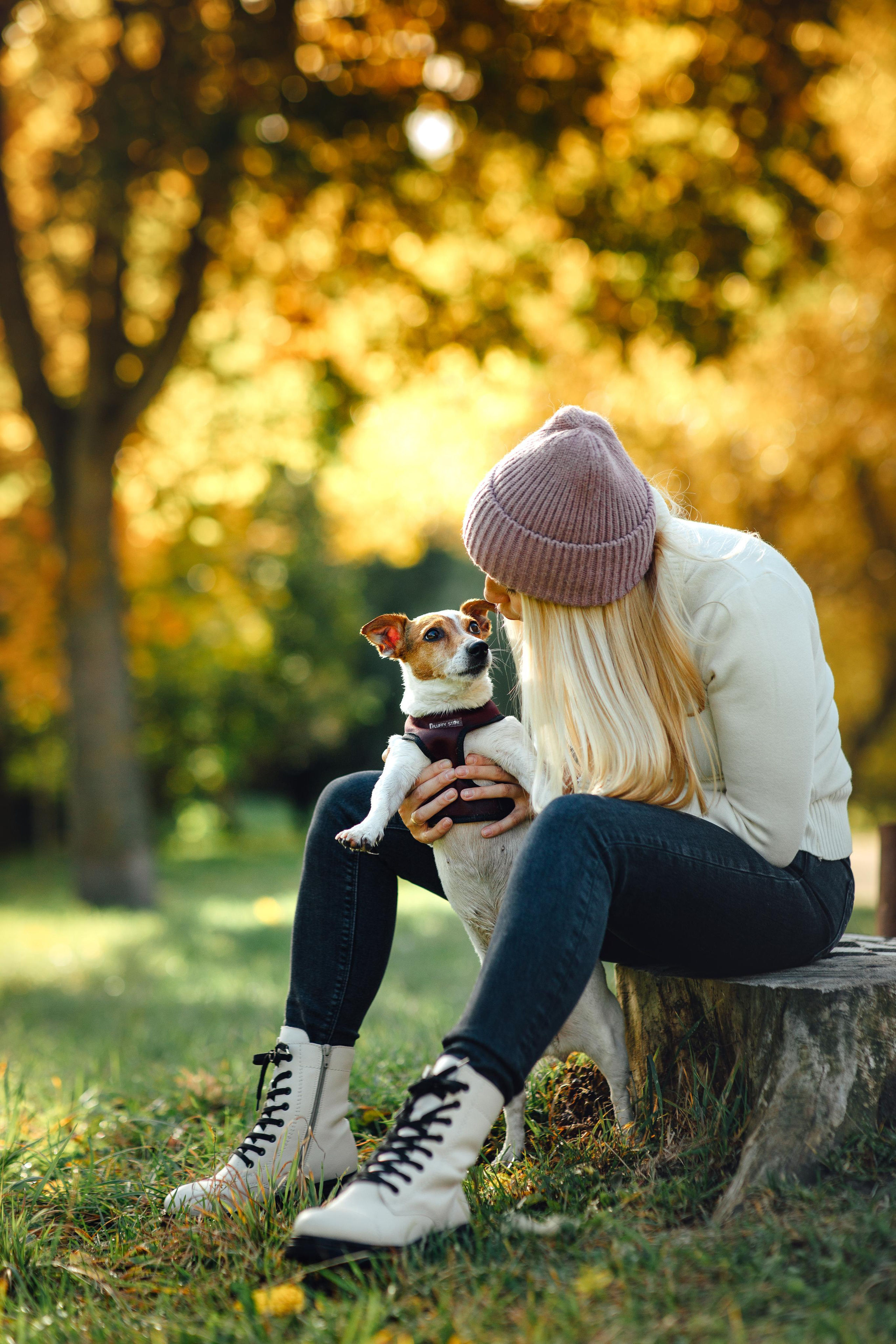 С любимой собакой, для себя