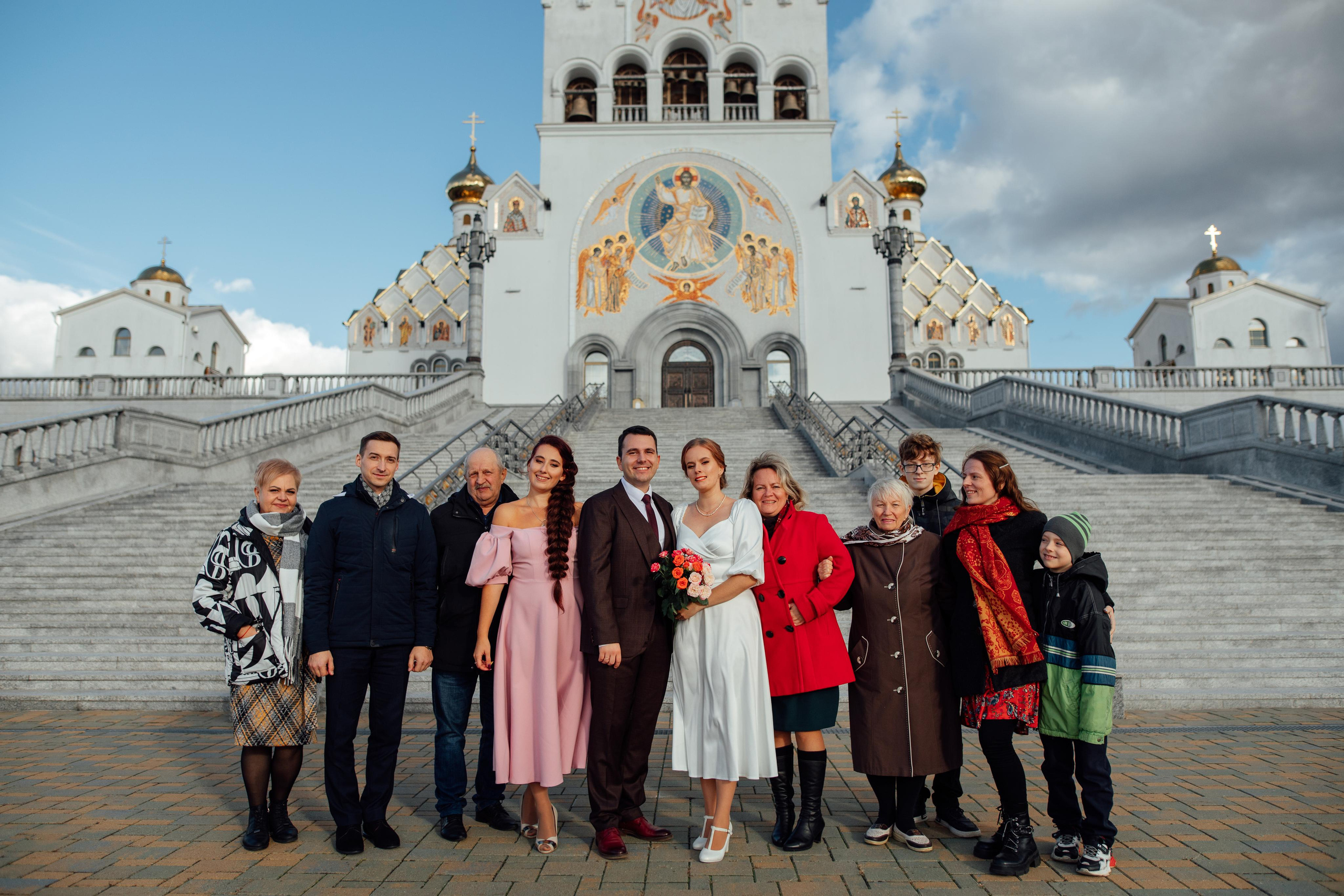 Кирилл и Александра, Храм Всех Святых, Минск октябрь 22