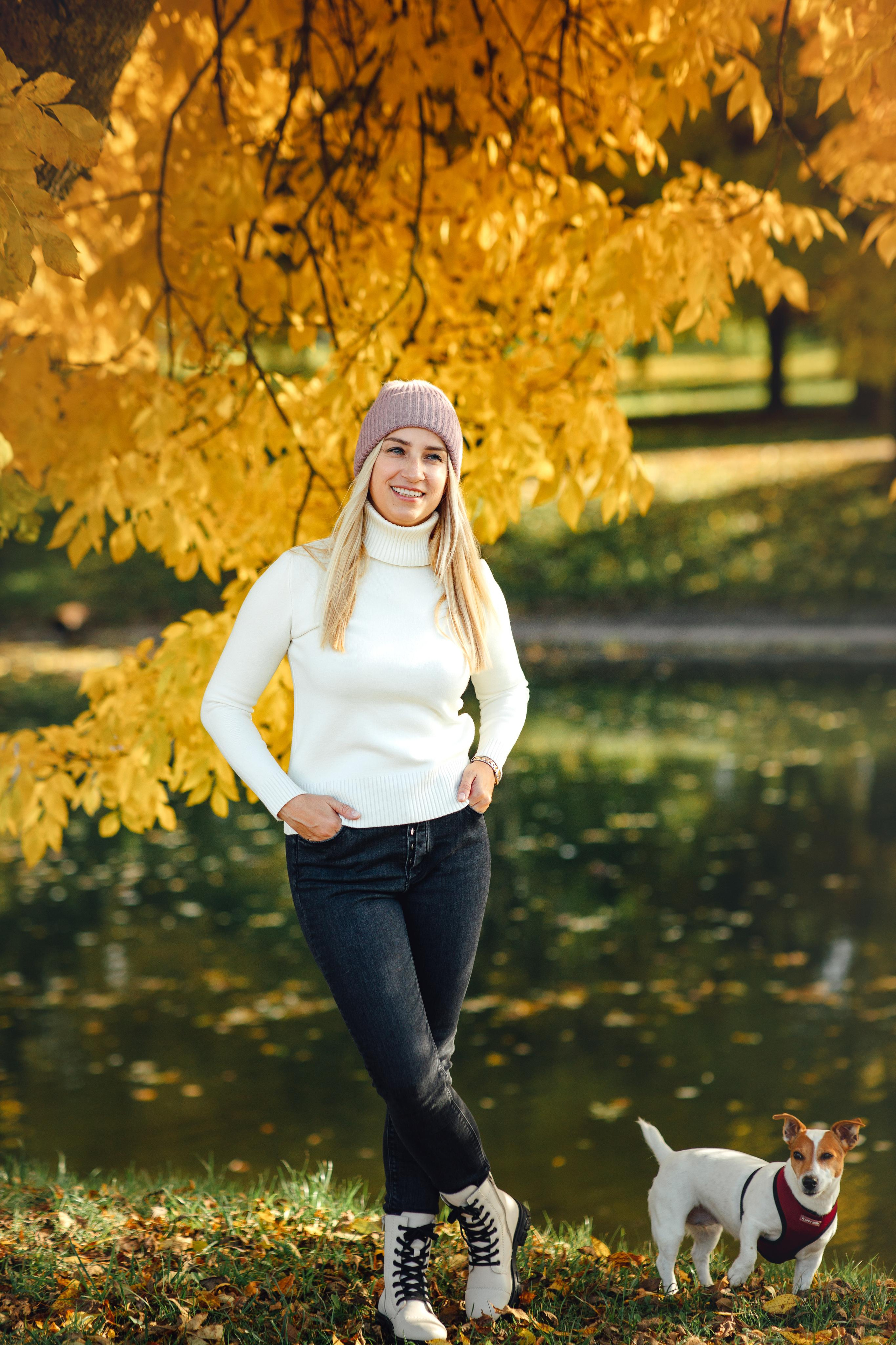 С любимой собакой, для себя