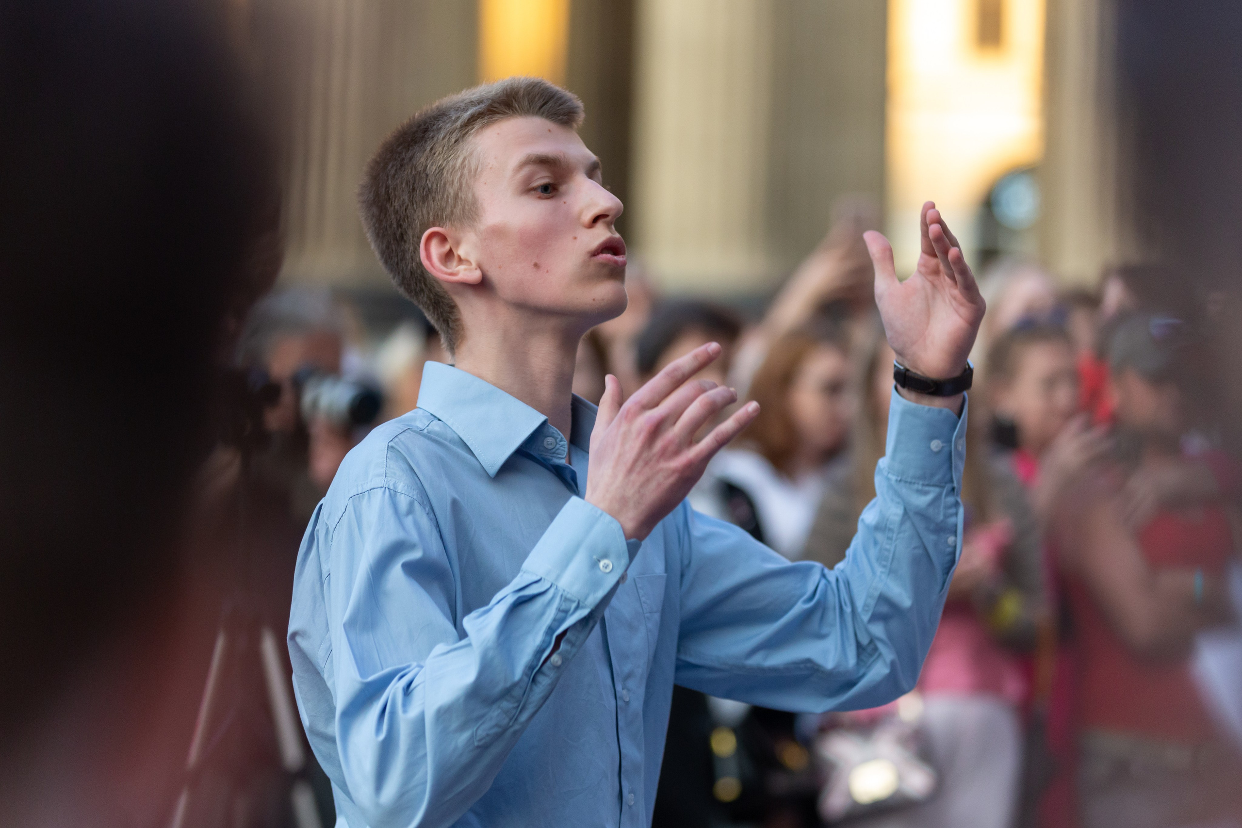 02.06.2024 Выпускники хорового училища им. М. И. Глинки у Казанского собора. Семейный и детский фотограф в Санкт-Петербурге Пуликов Дмитрий