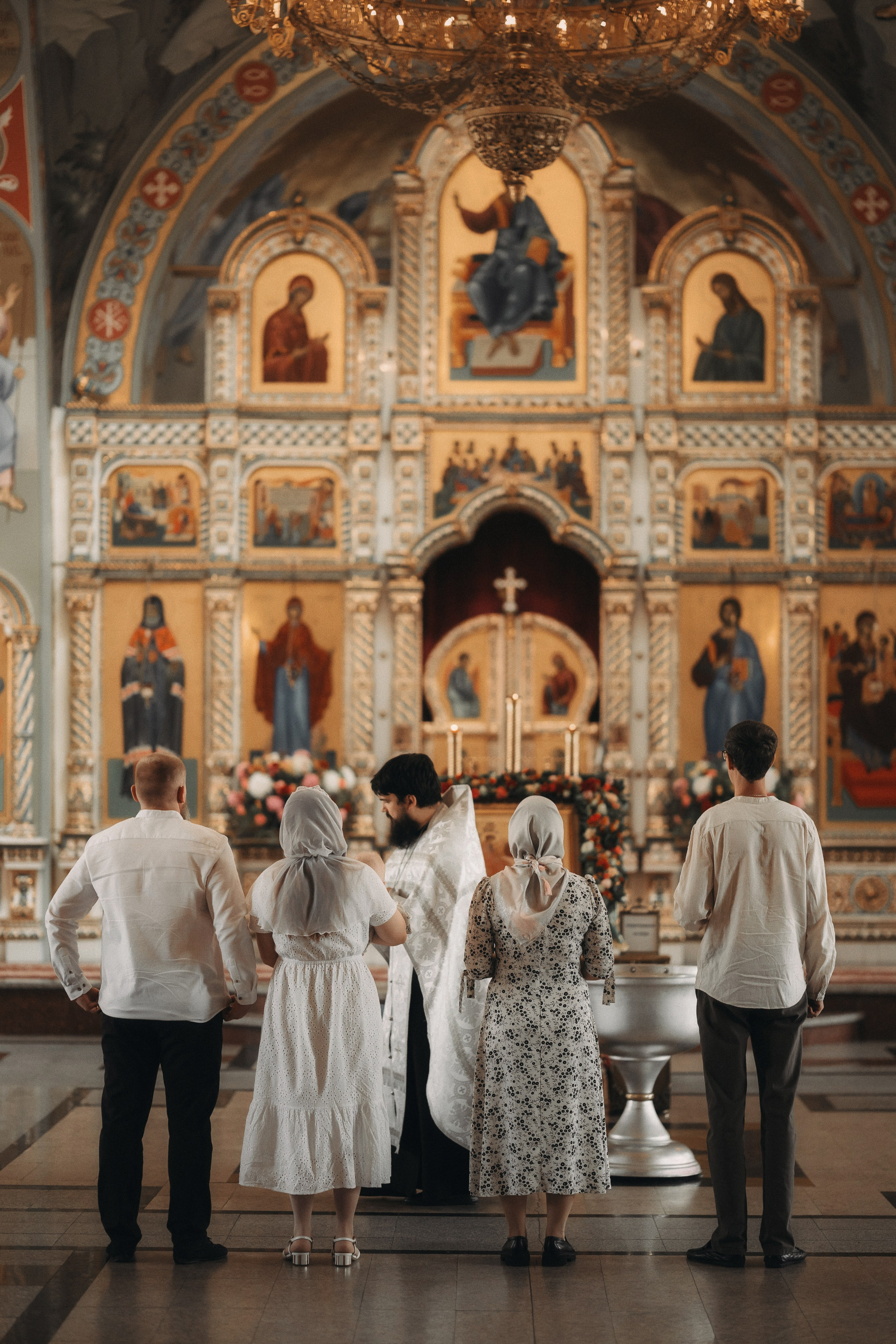 Фотосъемка крещения в храме Всецарица