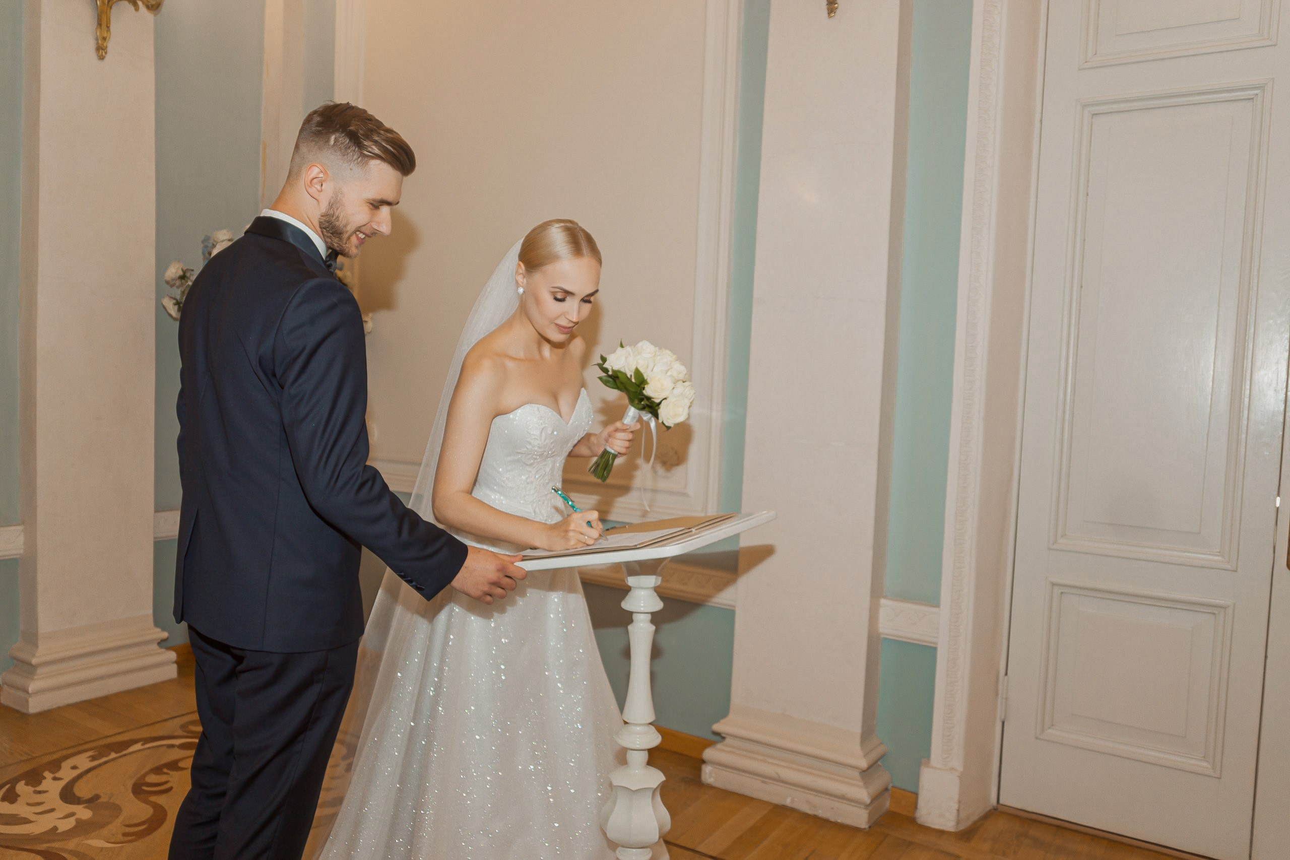 Свадебная регистрация молодожёнов Санкт-Петербург