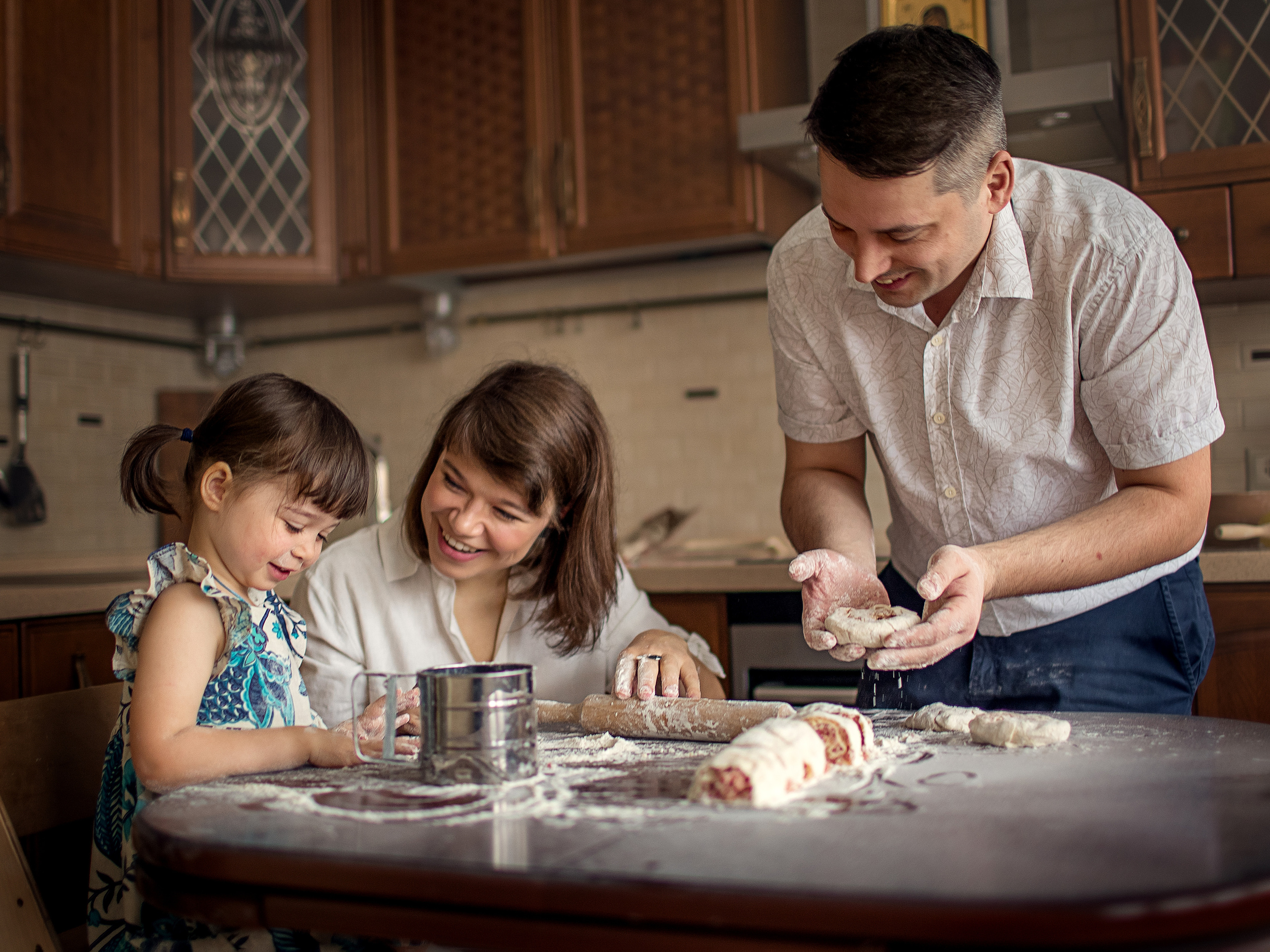 История одного пирога. Семейный и детский фотограф В Москве Парамонова Екатерина