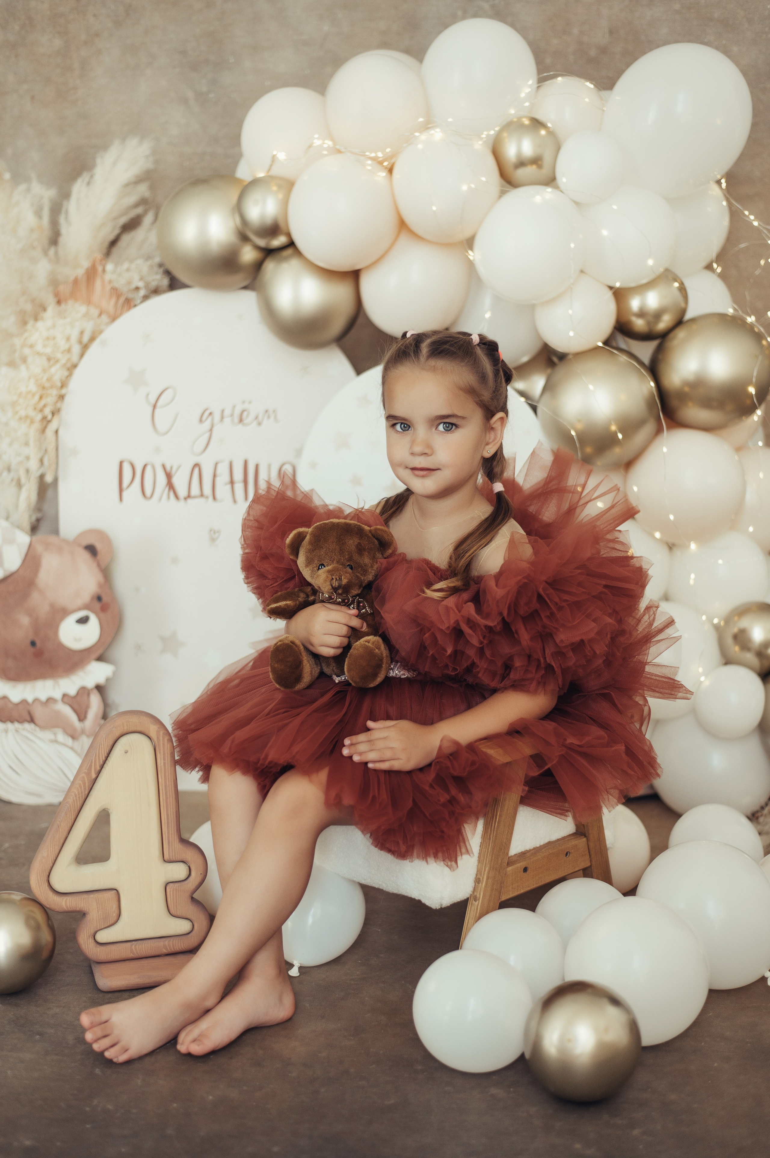 Анечке 4 года. Детский и семейный фотограф в Белгороде Наталья Печкурова