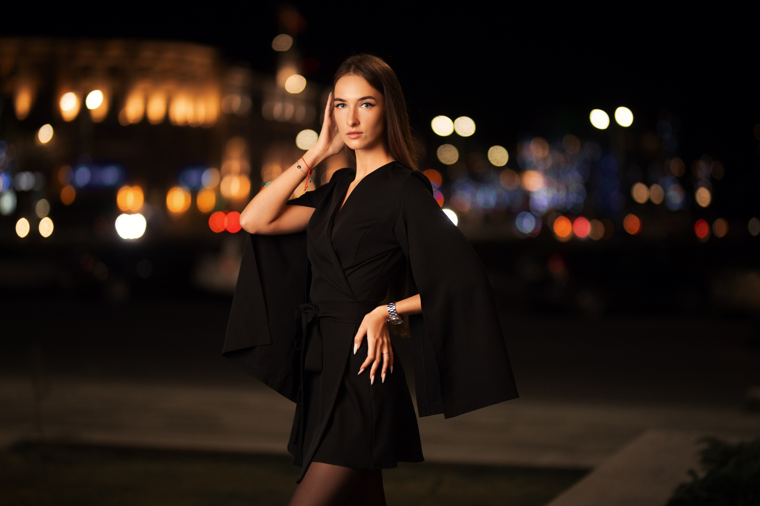 Ночная уличная съемка с Полиной для «себя»
