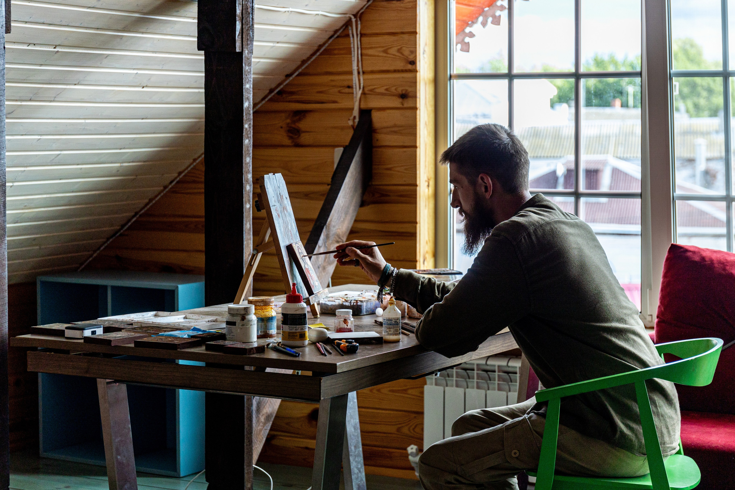 Мастер иконописец. Фотограф Нижний Новгород