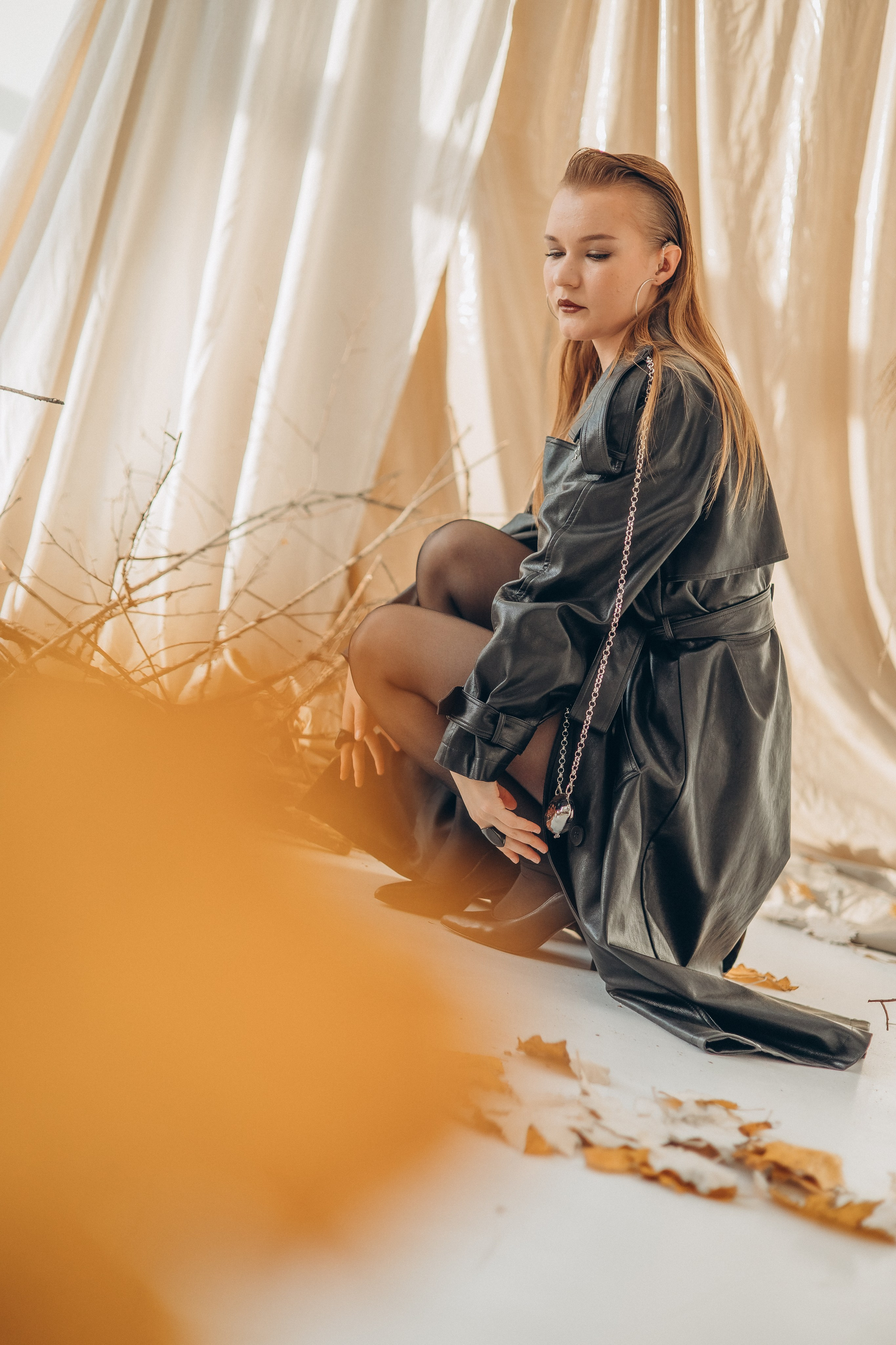 Осень в студии. Семейный, детский, женский фотограф в Новосибирске Оля Борисова