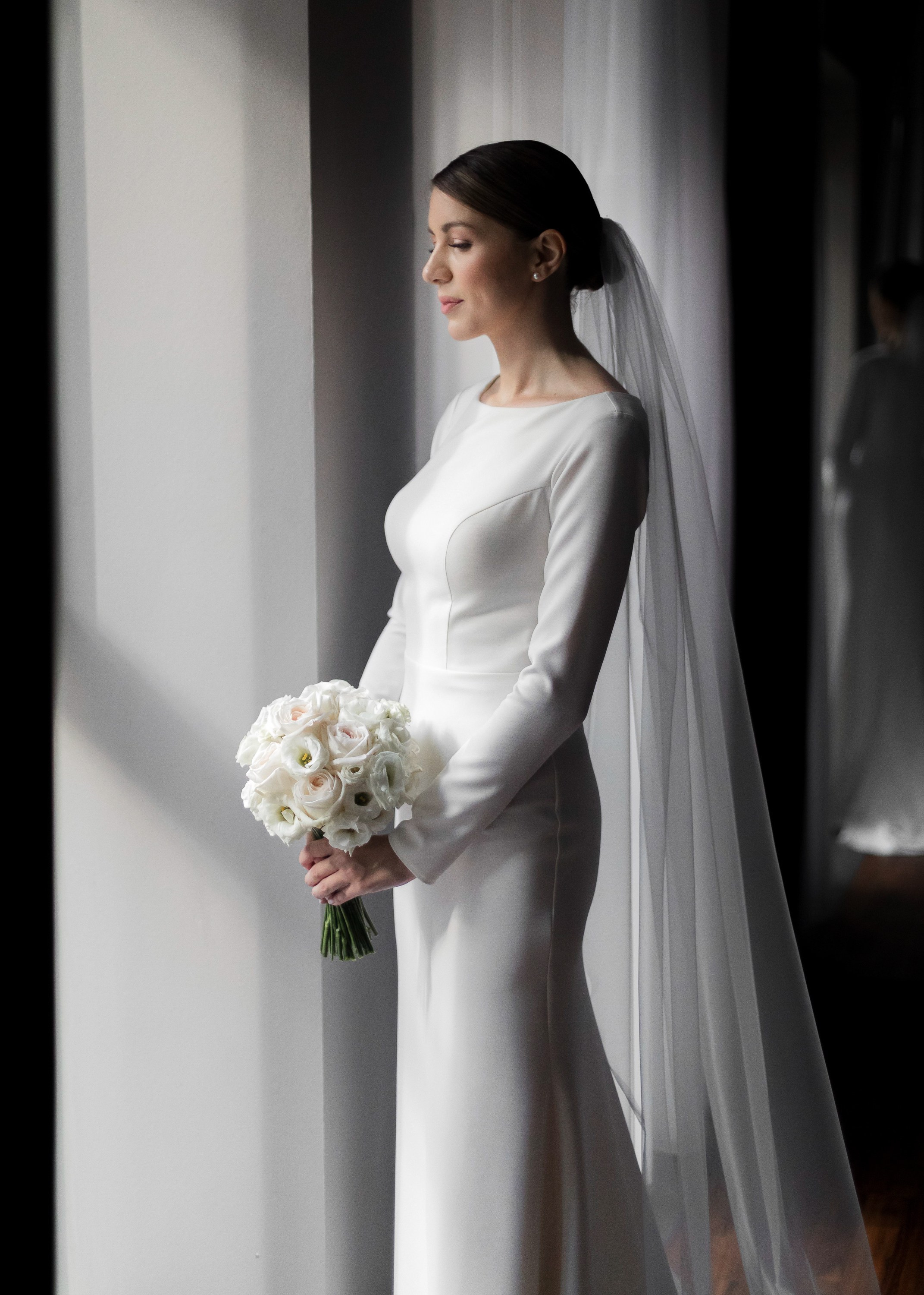 Портрет невесты, красивый свет, отель "Гамма" в Санкт-Петербурге