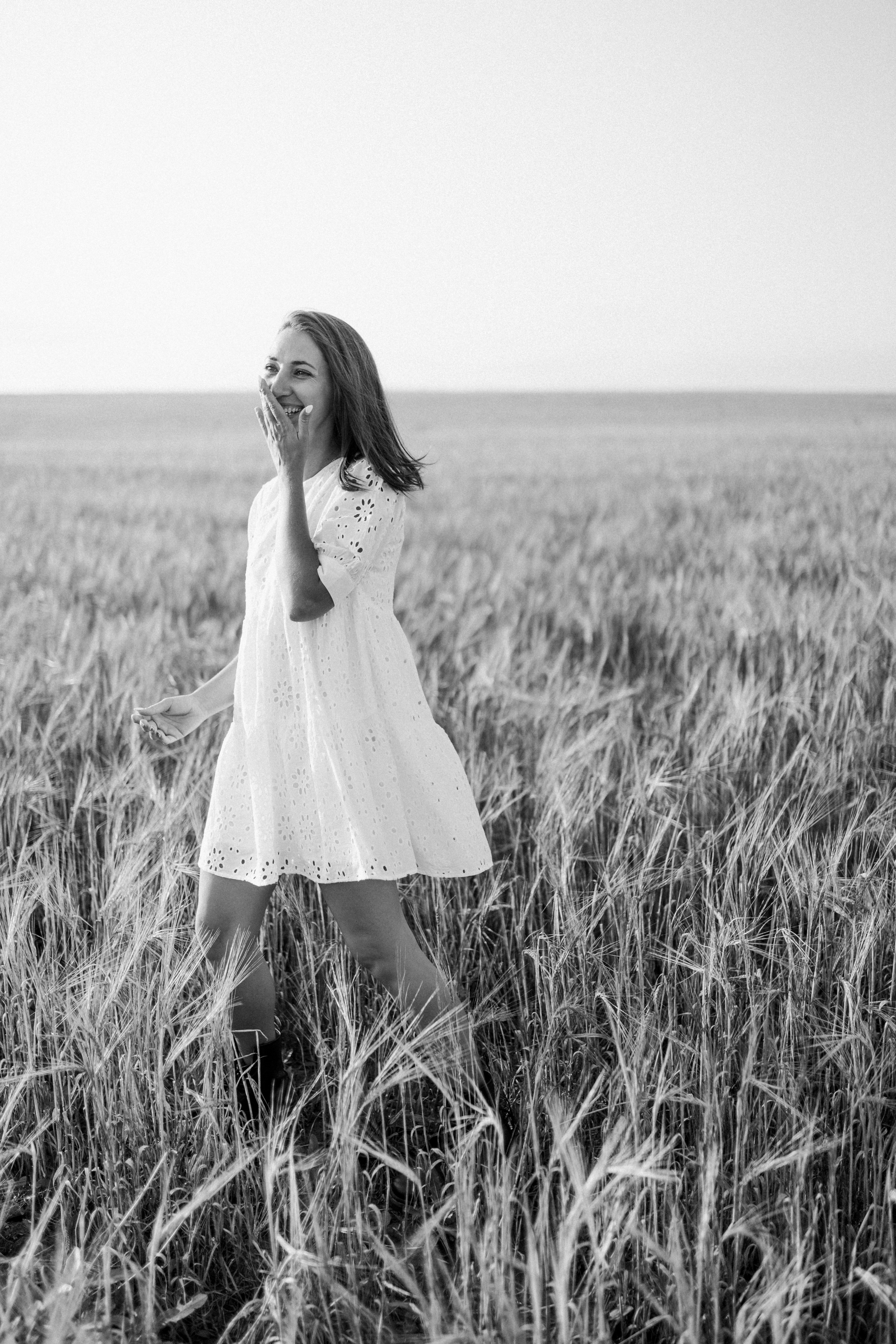 Фотосессия в поле. Лена Крутова. Фотограф в Москве