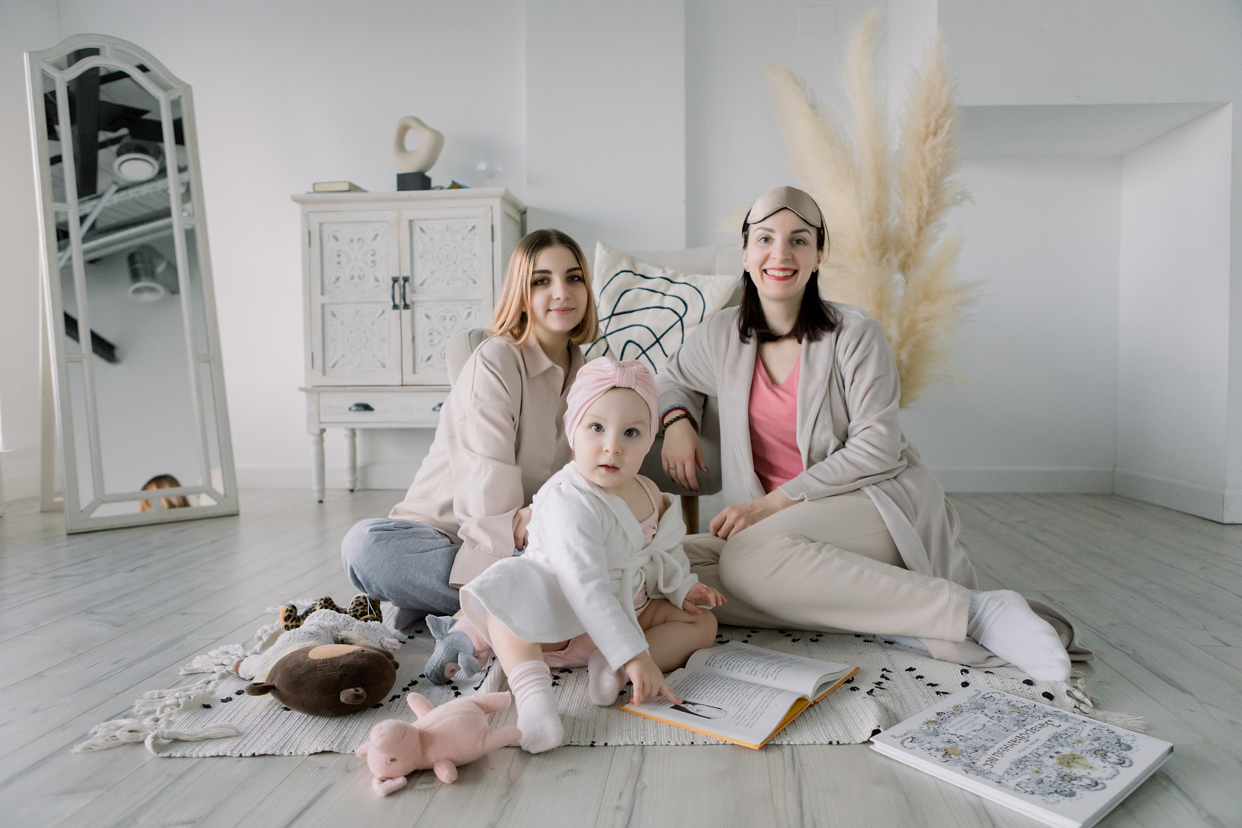 Фотосессия мамы и дочек. Лена Крутова. Фотограф в Москве