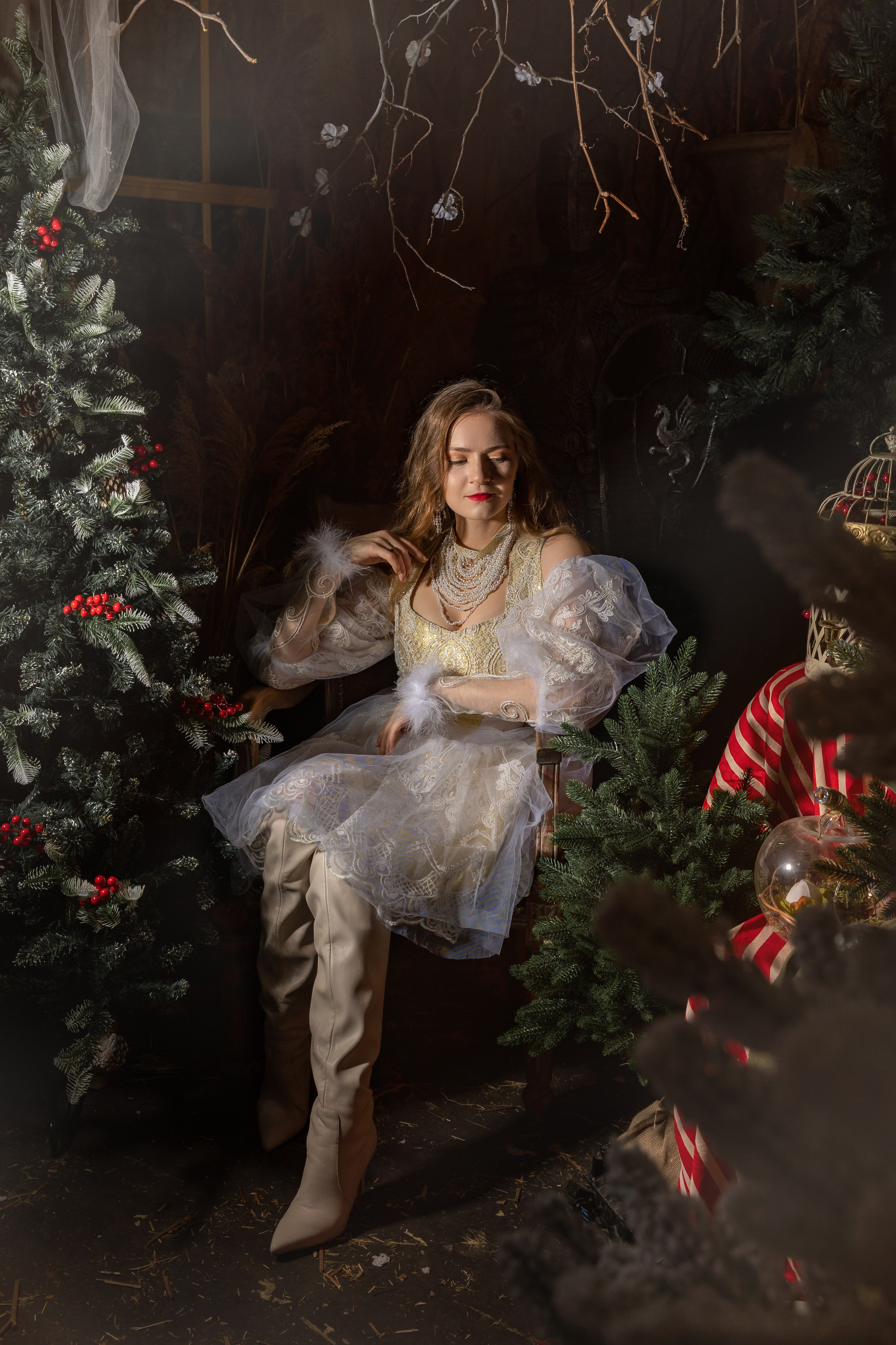 Фотосессия в русском стиле «Зимушка»