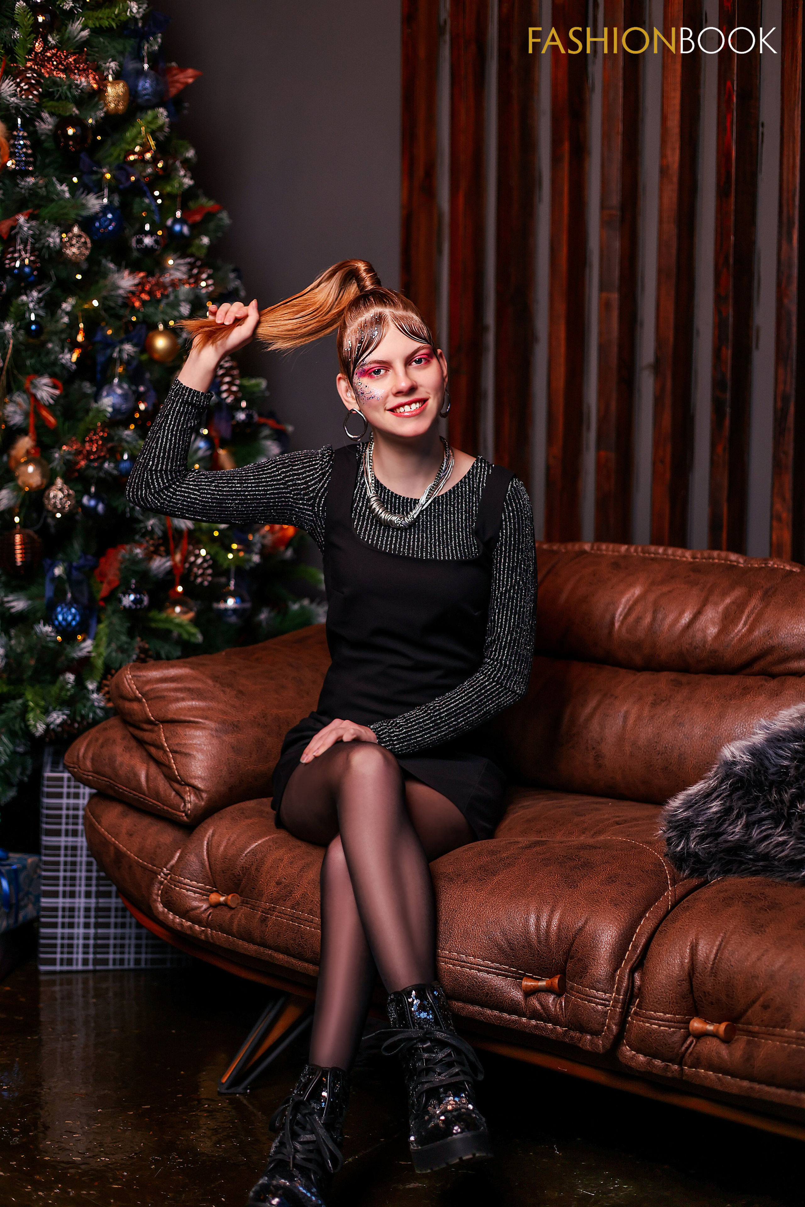 Новогодняя съёмка для журнала FashionBook 2023. Свадебный, семейный и детский фотограф в Калининграде Елена Кравцова