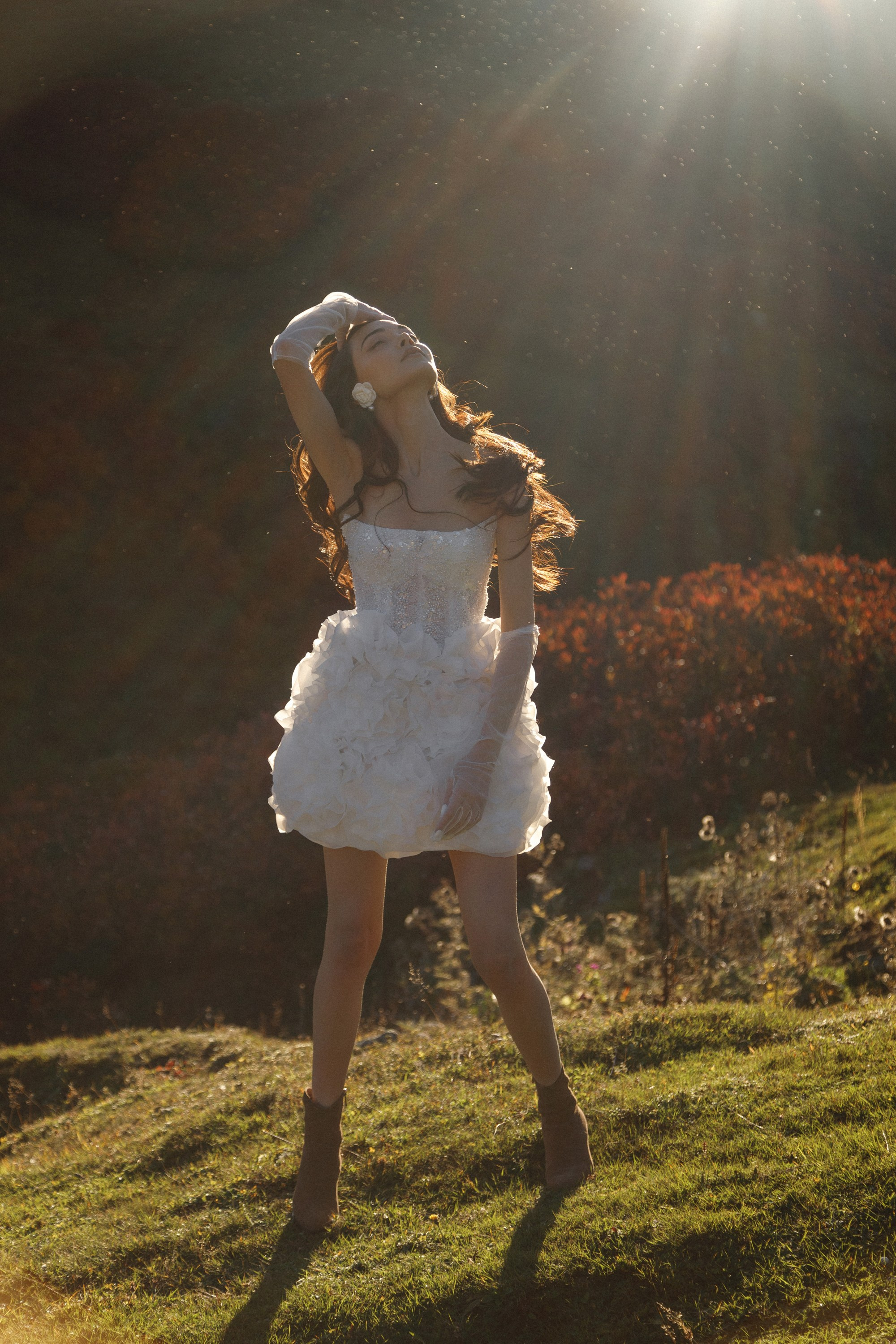 Свадьба в горах на закате