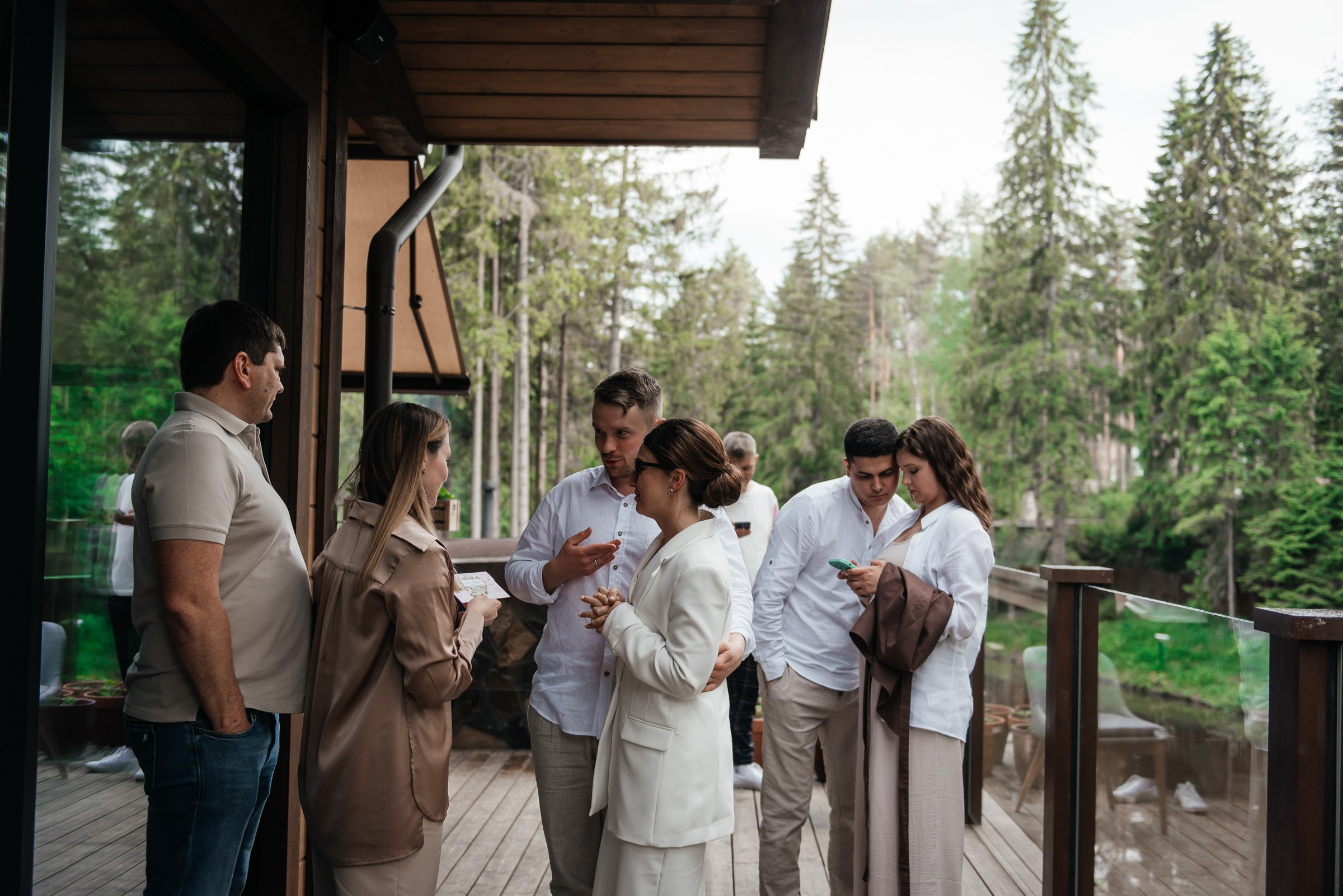 свадебный ужин в ресторане Чаща в Охта парке