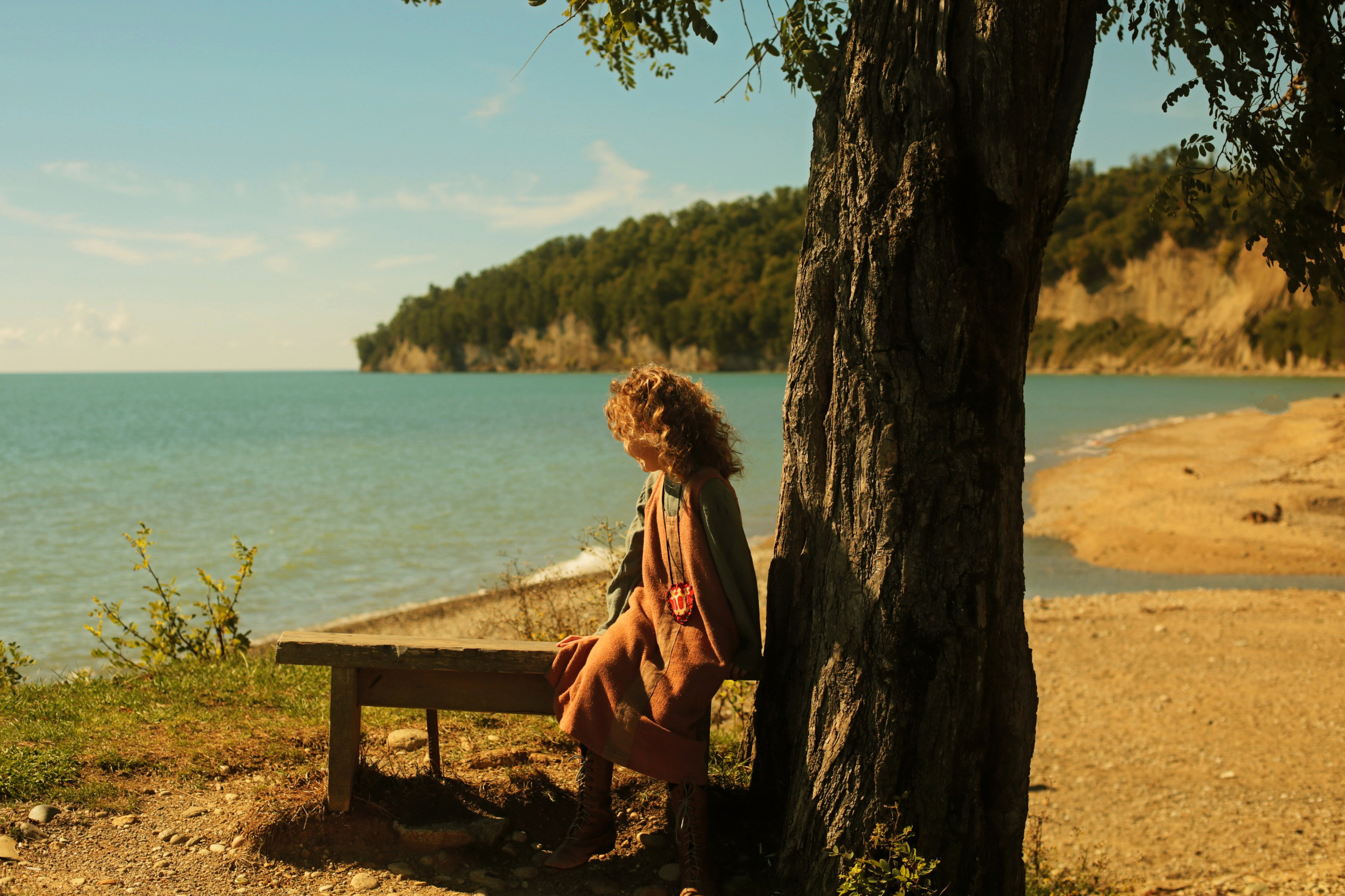 Кинематографическая съемка. Старик и дети. Ekaterina Beridze