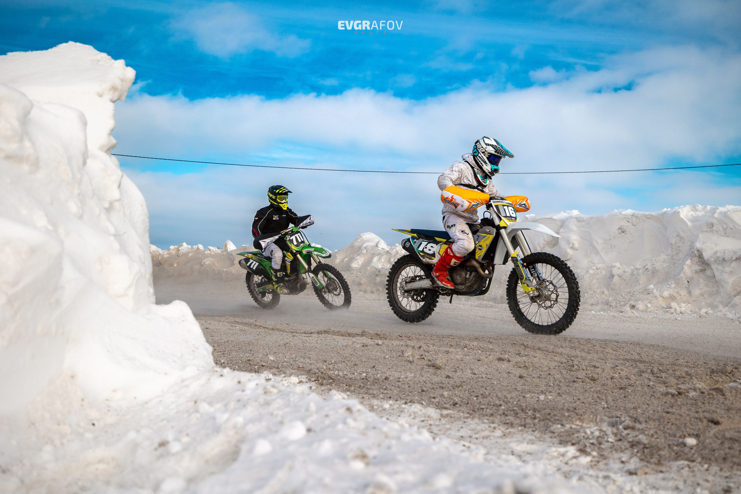 Открытый кубок Республики Татарстан по мотокроссу 3 этап. 4 февраля 2024 г. Фотограф Евграфов Александр