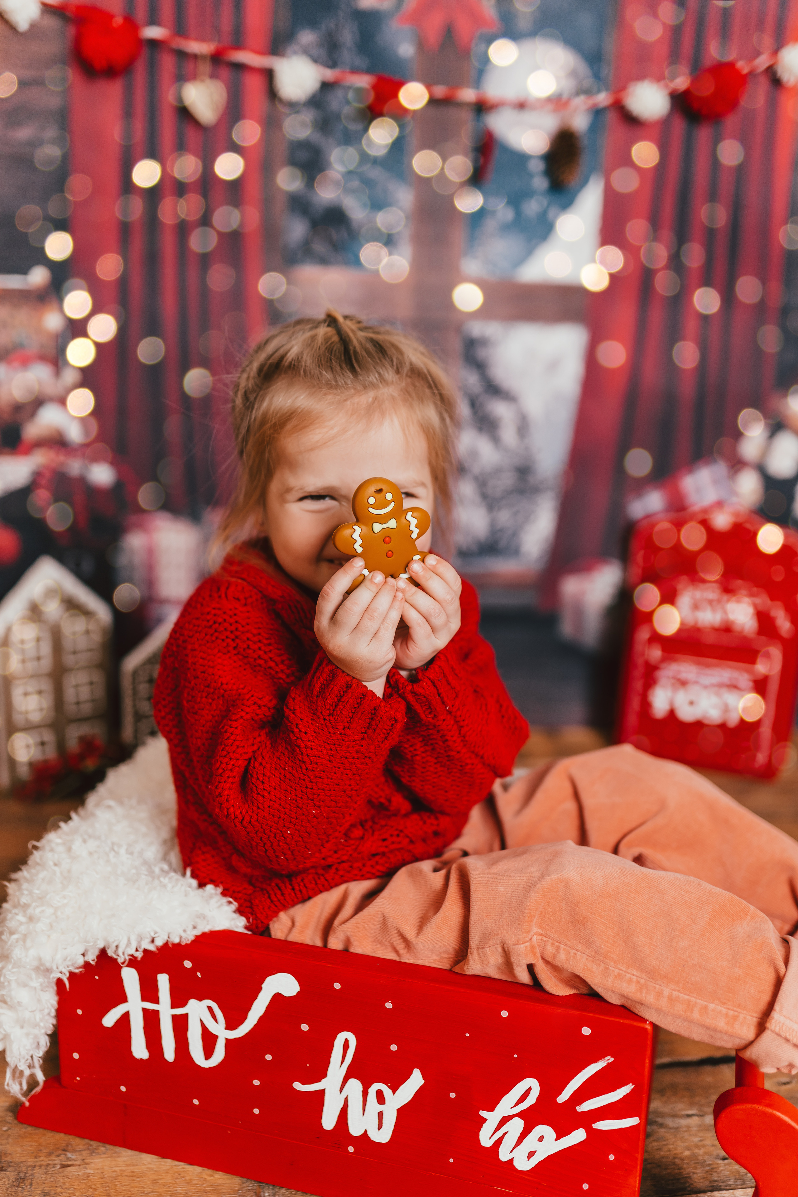 Новогодняя фотосессия в студии Домодедово. Фотограф новорожденных Москва, Домодедово