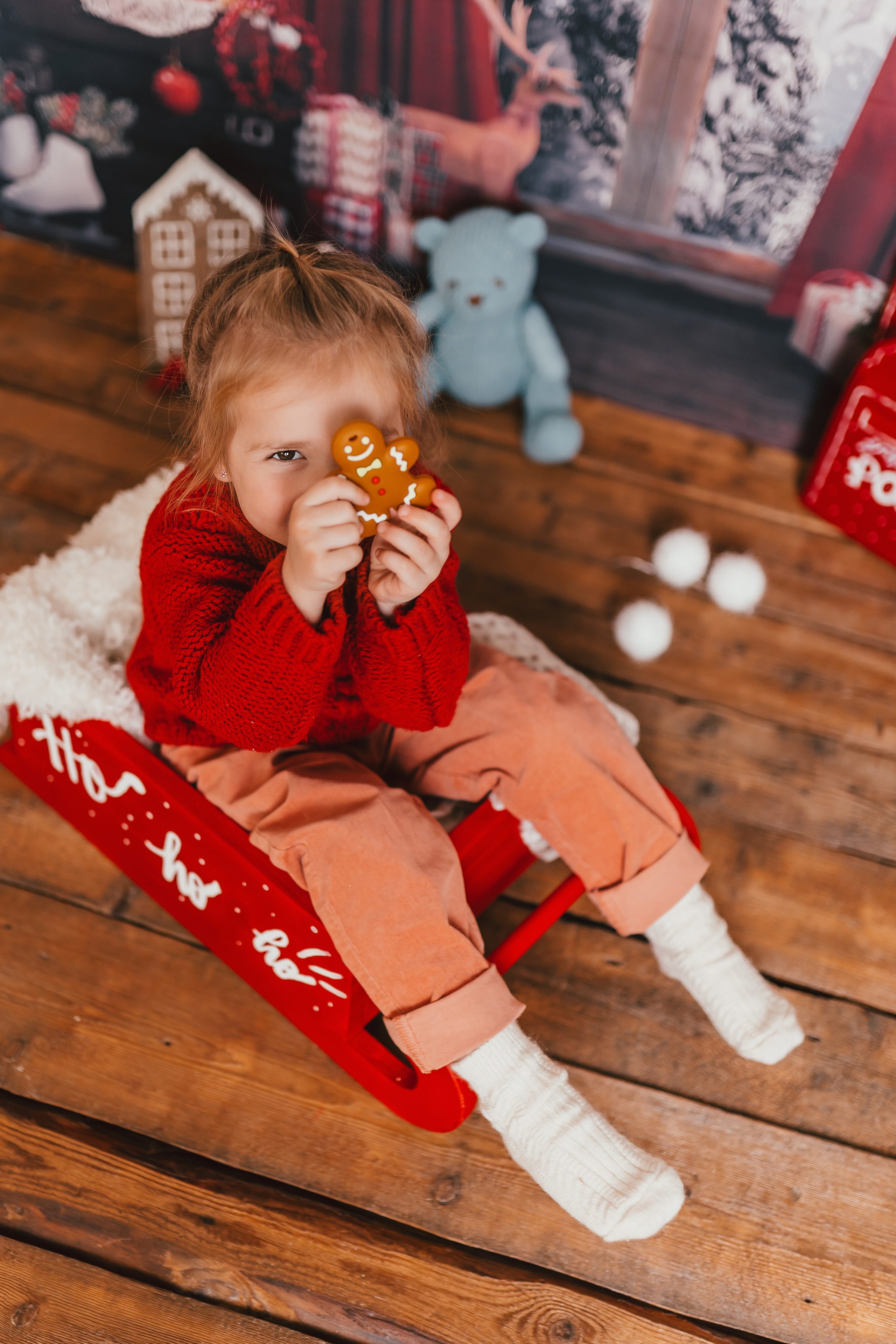 Новогодняя фотосессия в студии Домодедово. Фотограф новорожденных Москва, Домодедово