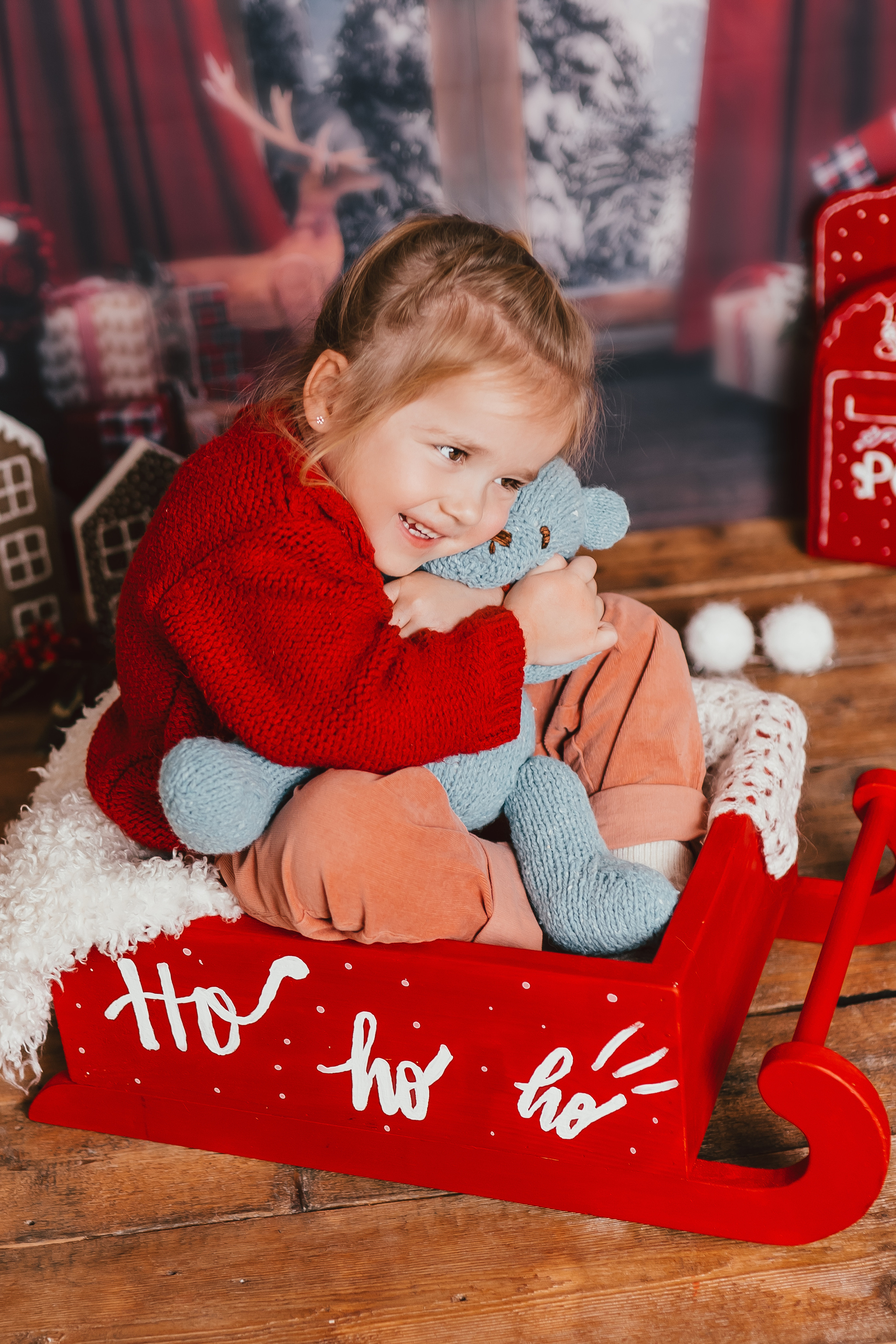 Новогодняя фотосессия в студии Домодедово. Фотограф новорожденных Москва, Домодедово