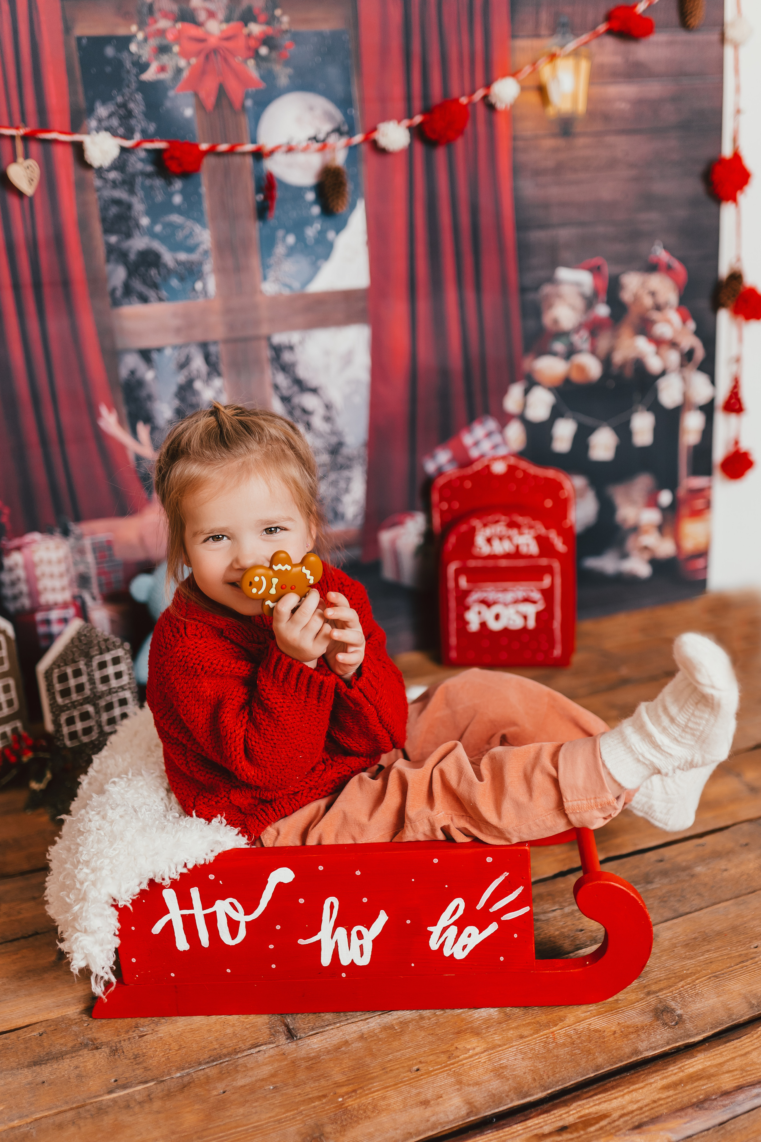 Новогодняя фотосессия в студии Домодедово. Фотограф новорожденных Москва, Домодедово