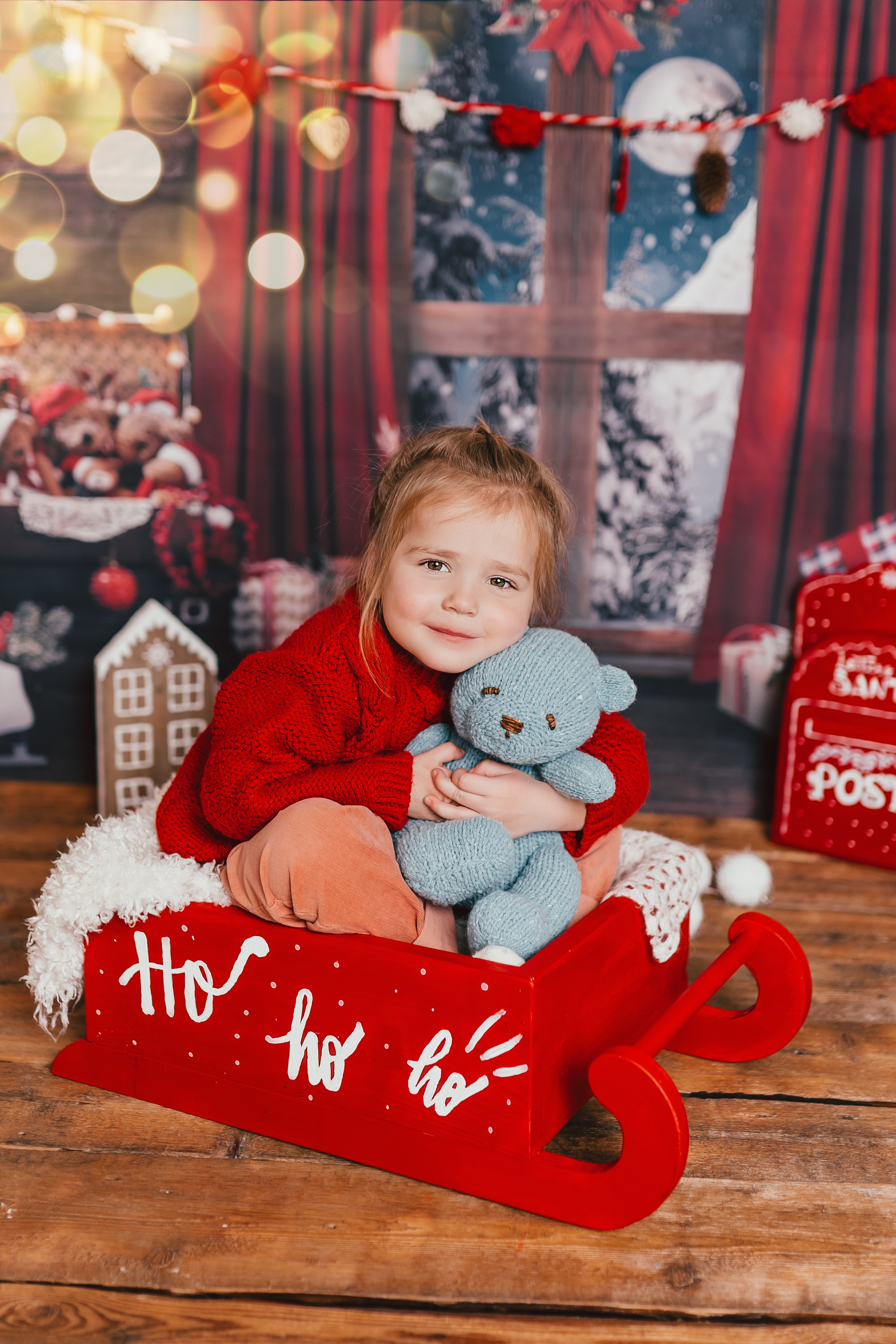 Новогодняя фотосессия в студии Домодедово. Фотограф новорожденных Москва, Домодедово