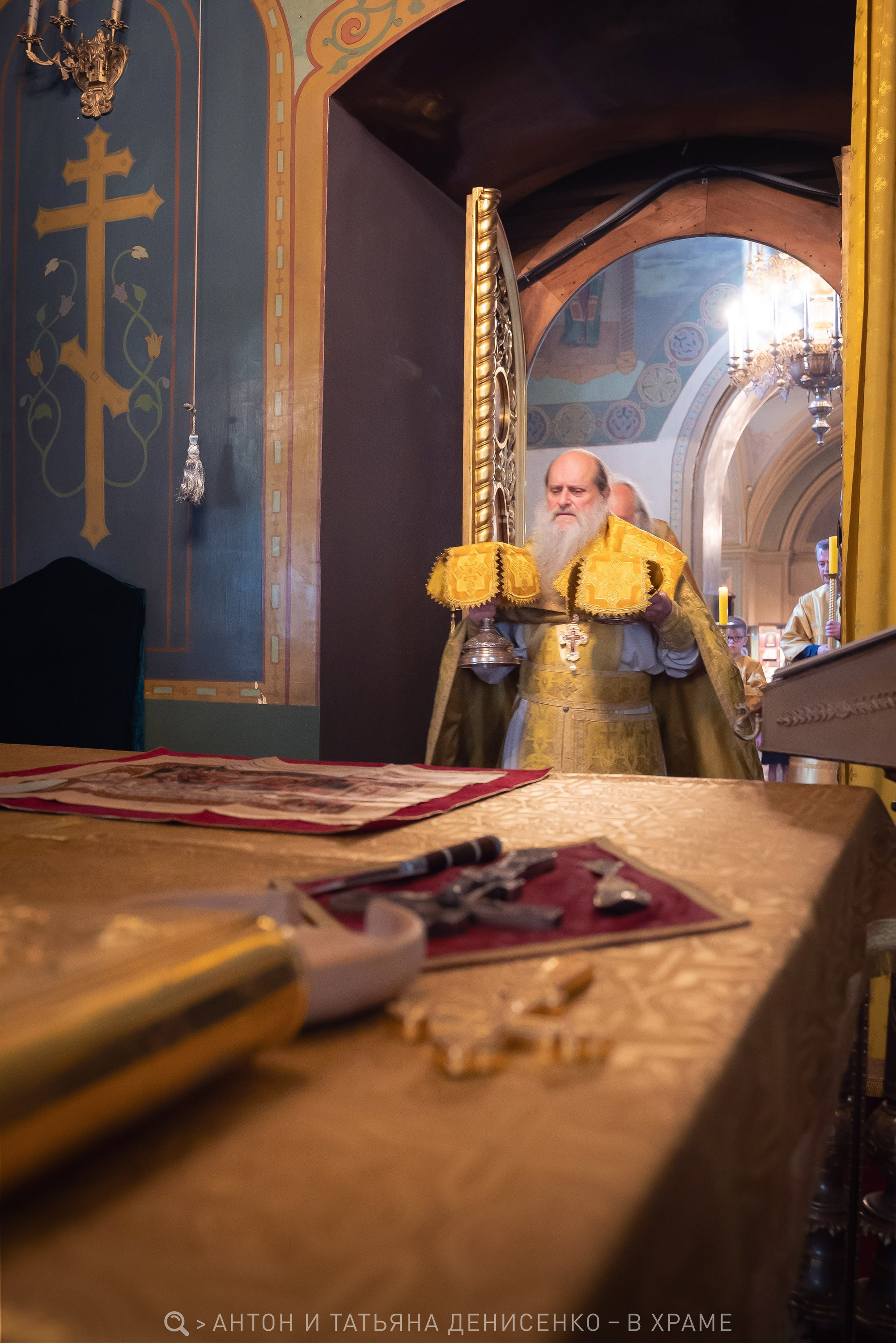 Рождество Иоанна Предтечи — Храм Святых Девяти Мучеников Кизических, г. Москва. Антон и Татьяна Денисенко — В храме