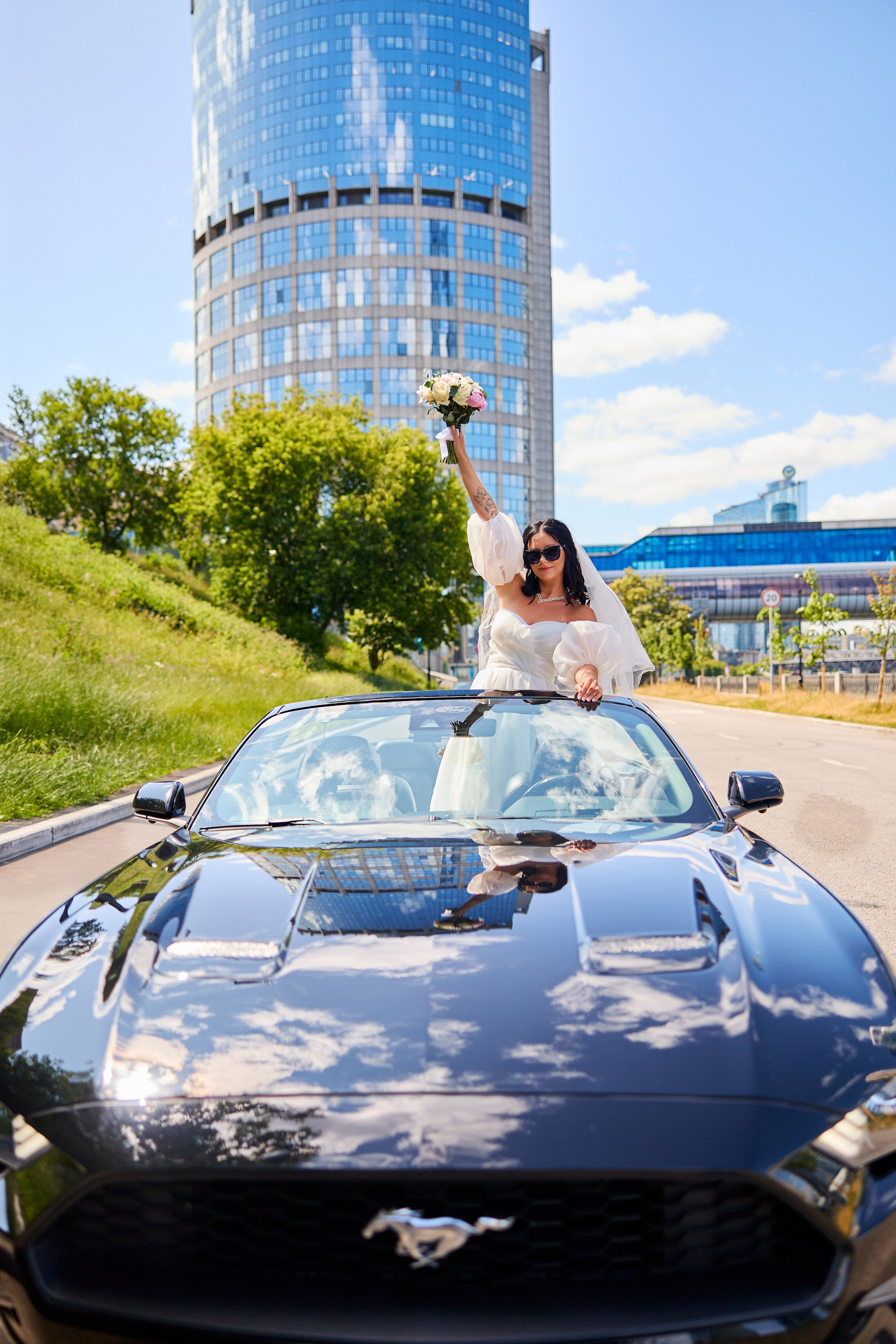 Свадебная фотосессия в Москва-Сити. Свадебный фотограф Сергей Колбинский