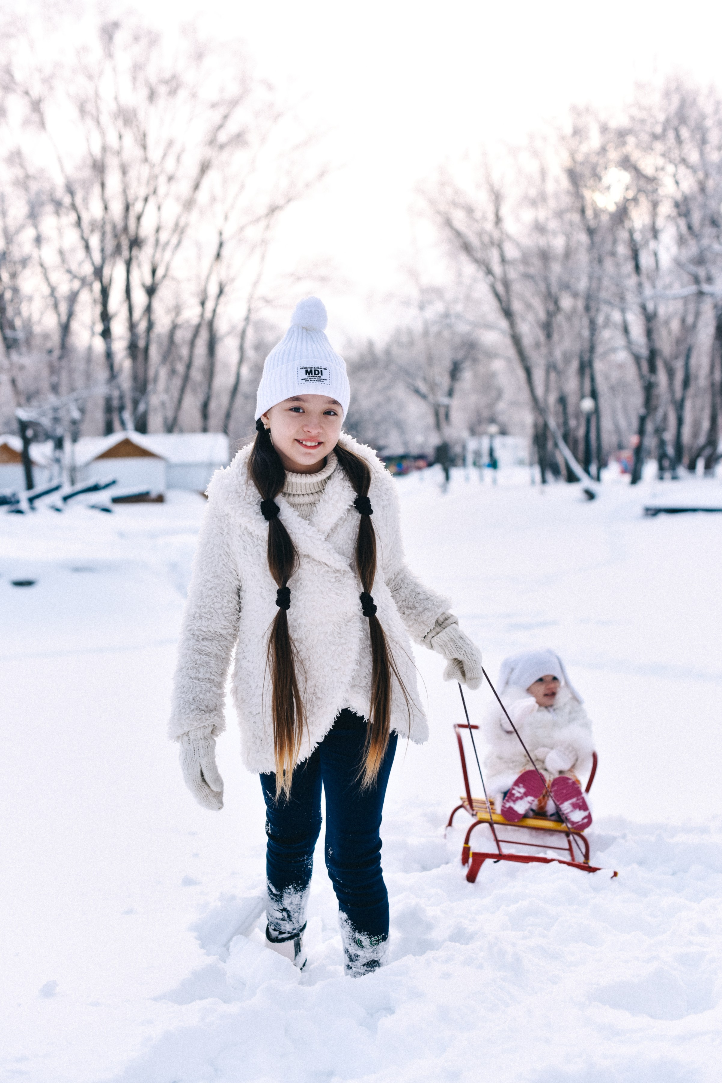 Девочки зима