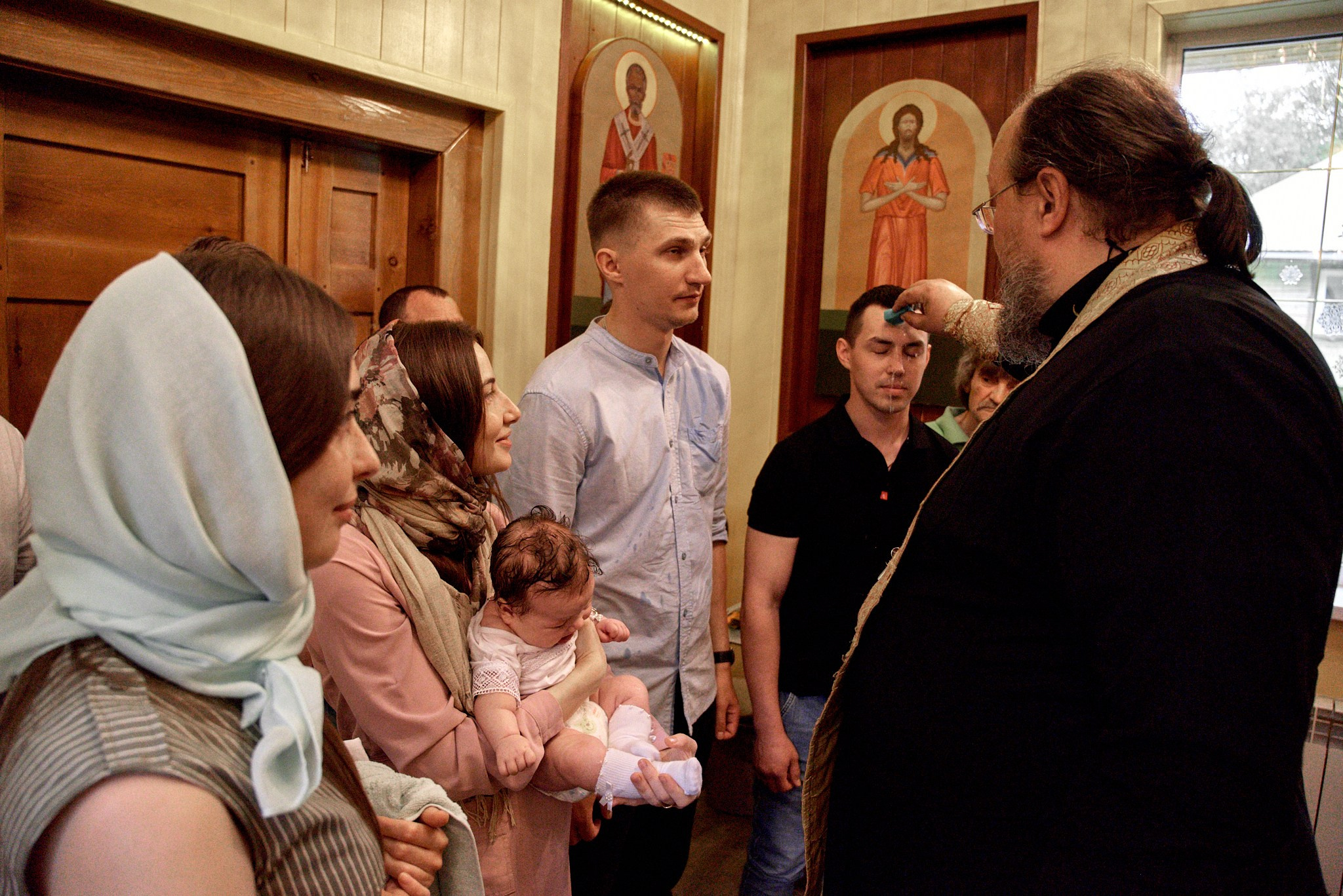 Фотосессия крещение Варвары