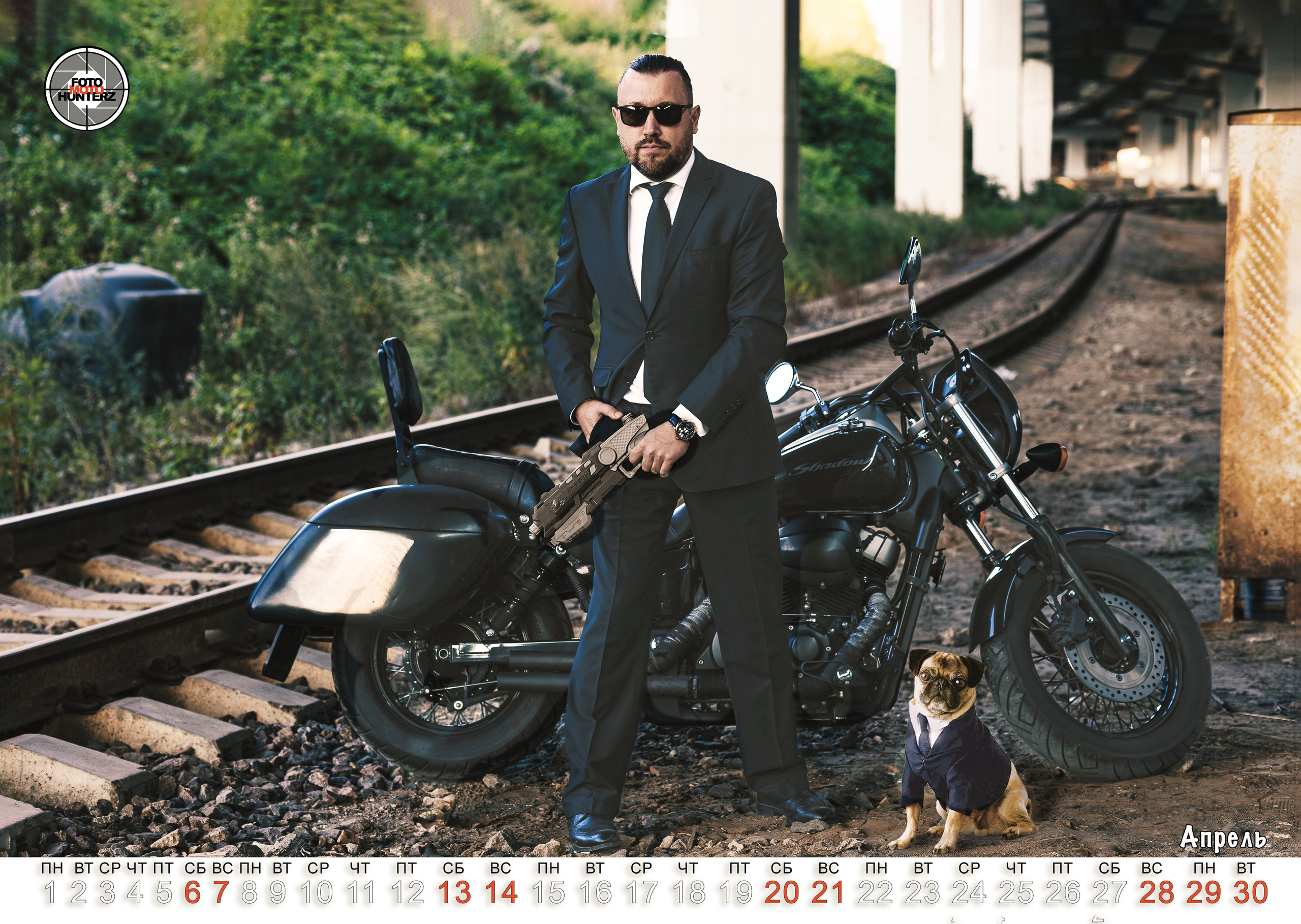 Календарь Mens24. FotoMotoHunterZ — фотографии мотоциклистов на улицах города