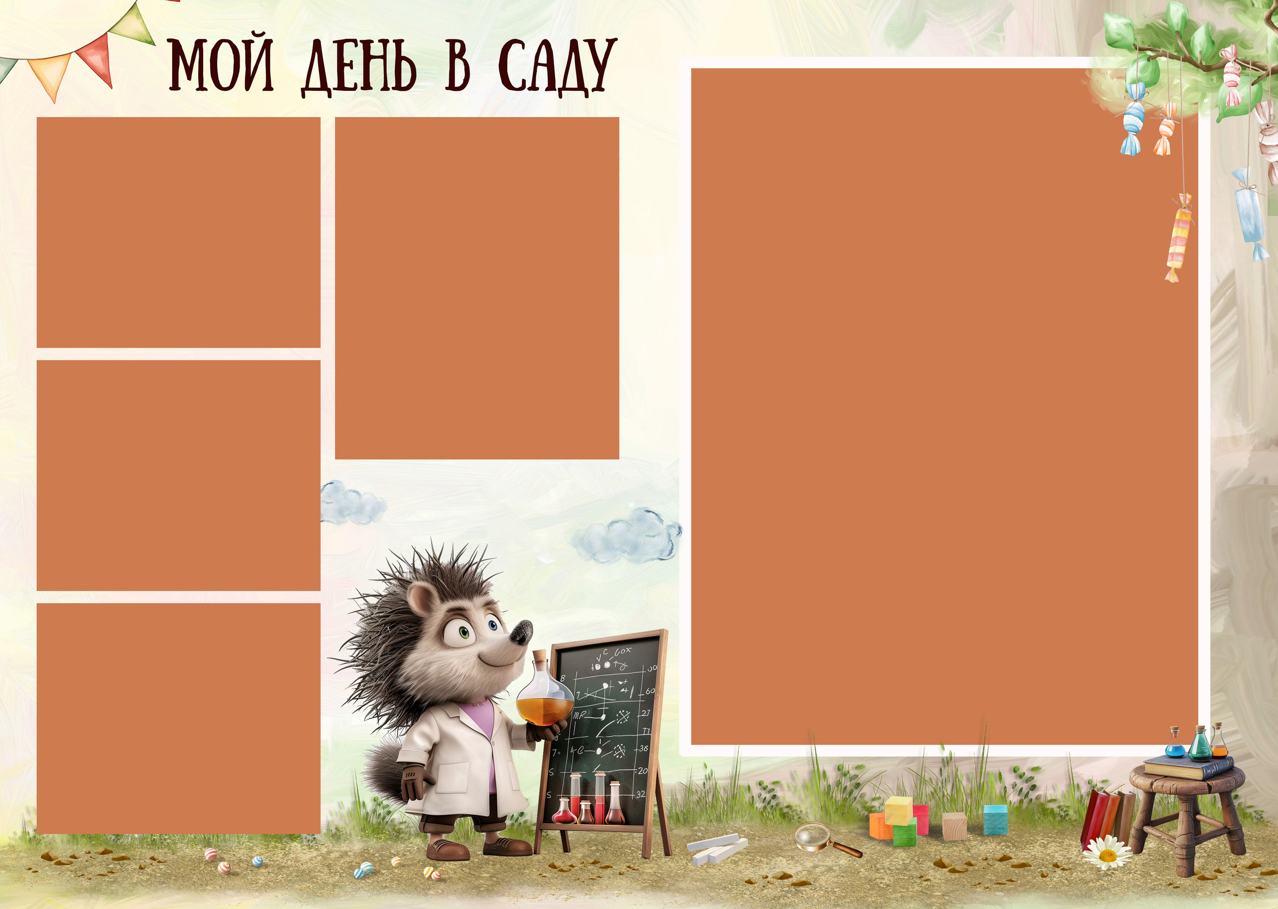 Дизайн — Ёжики. Medlori fotobook Выпускные альбомы в Липецке Лариса Медведева